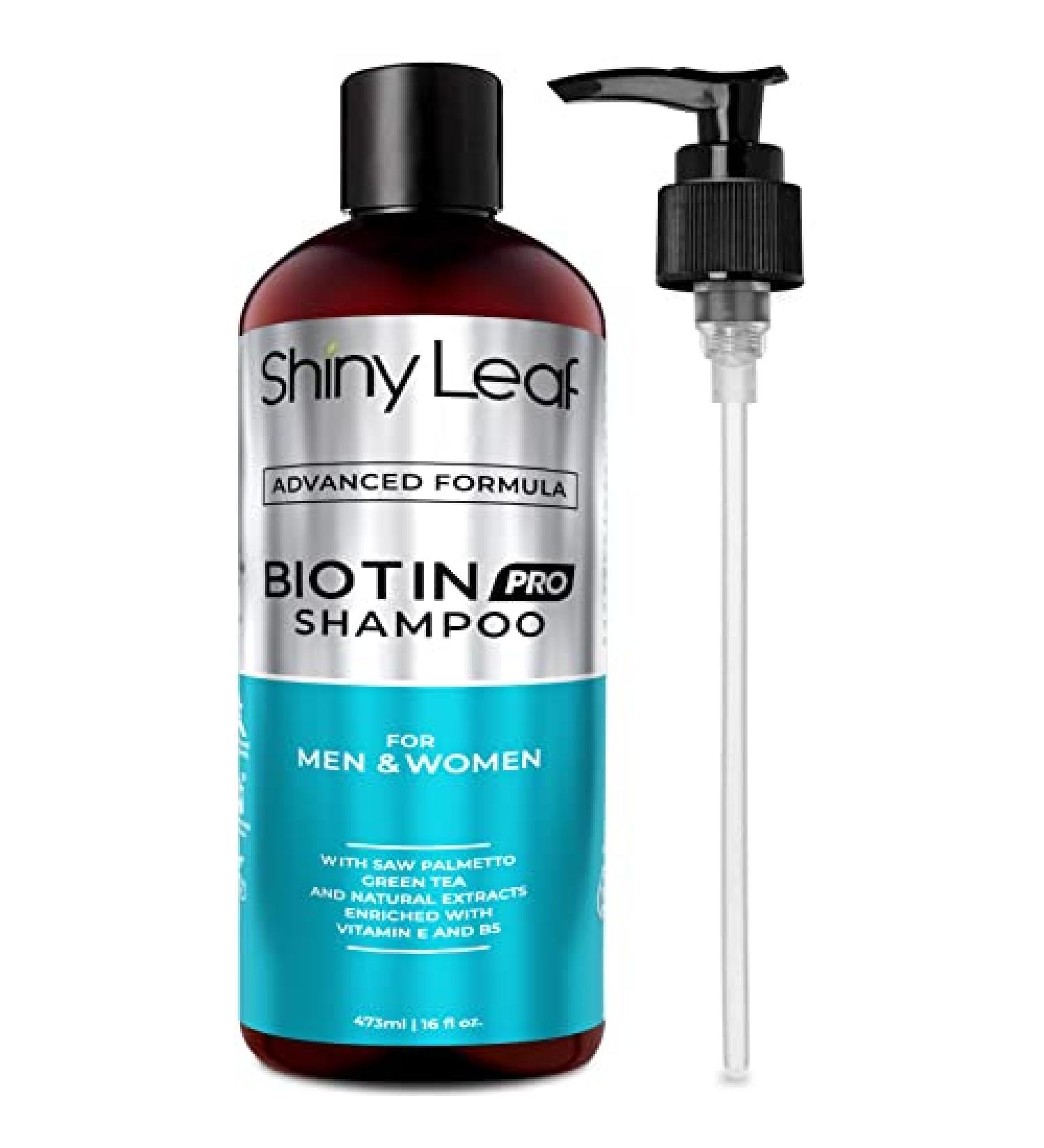 Biotin Shampoo for Hair Growth with DHT Blockers - Sulfate & Paraben-Free Thickening Shampoo for Hair Loss - Men and Women - 16oz - Buy Online on GoSupps.com