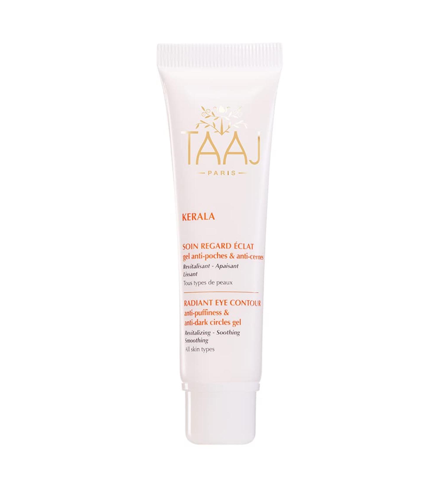 Taaj Radiant Eye Care Gel - Reduce Dark Circles & Swelling | Aloe Vera - 30 ml | Kerala - Buy Online on GoSupps.com
