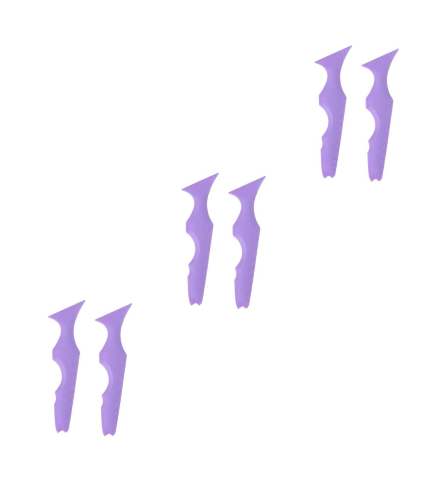 Angoily Eyelash Tool 6 Pcs Silicone Beauty Ruler Eye Shadow Makeup Tools Makeup Stencils Aid Eyeliner Brush Cosmetic - Buy Online on GoSupps.com