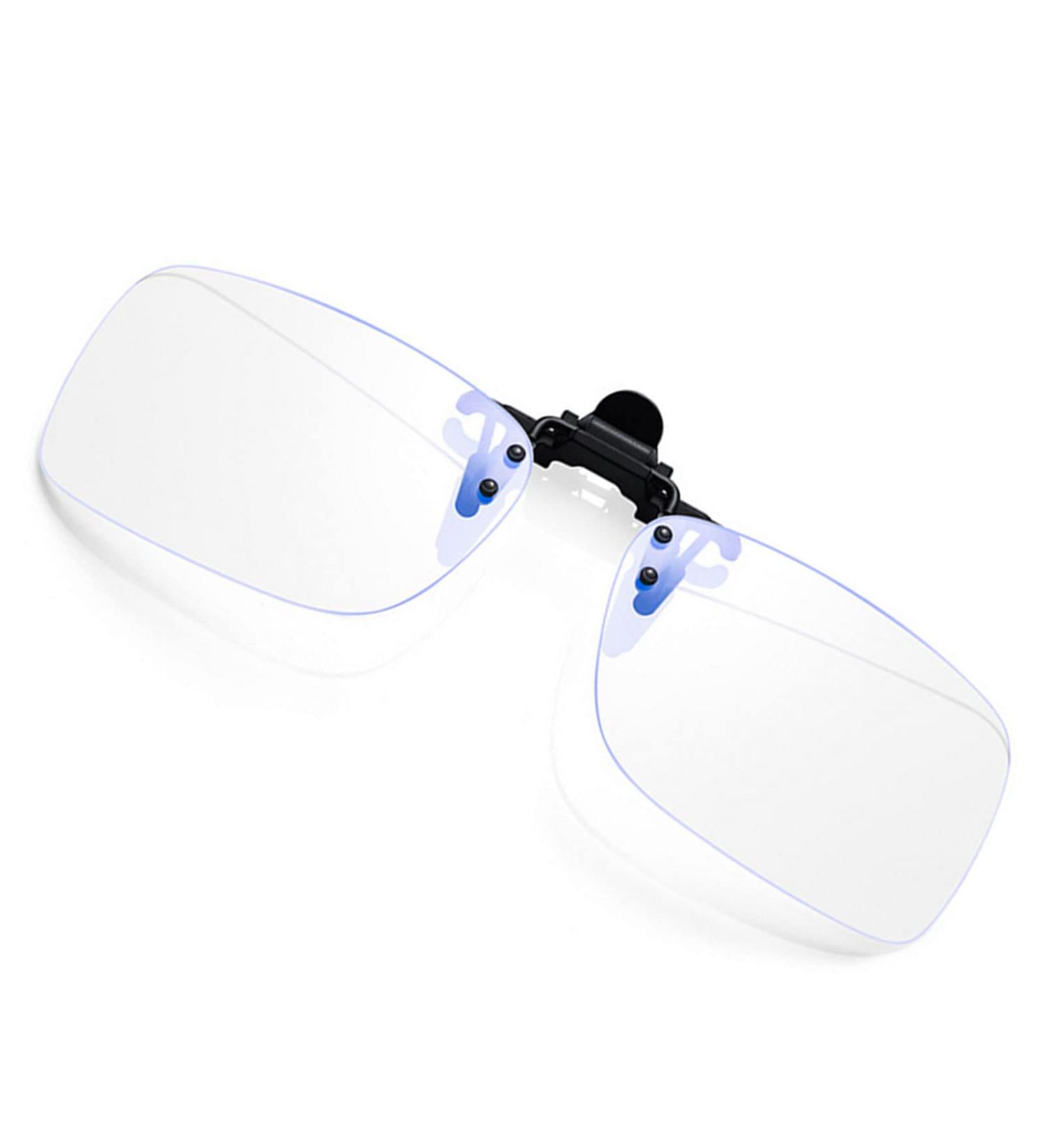 Clip-On Reading Glasses with Blue Light Blocking - Unisex Transparent 2.0x Prescription Lens - Buy Online on GoSupps.com