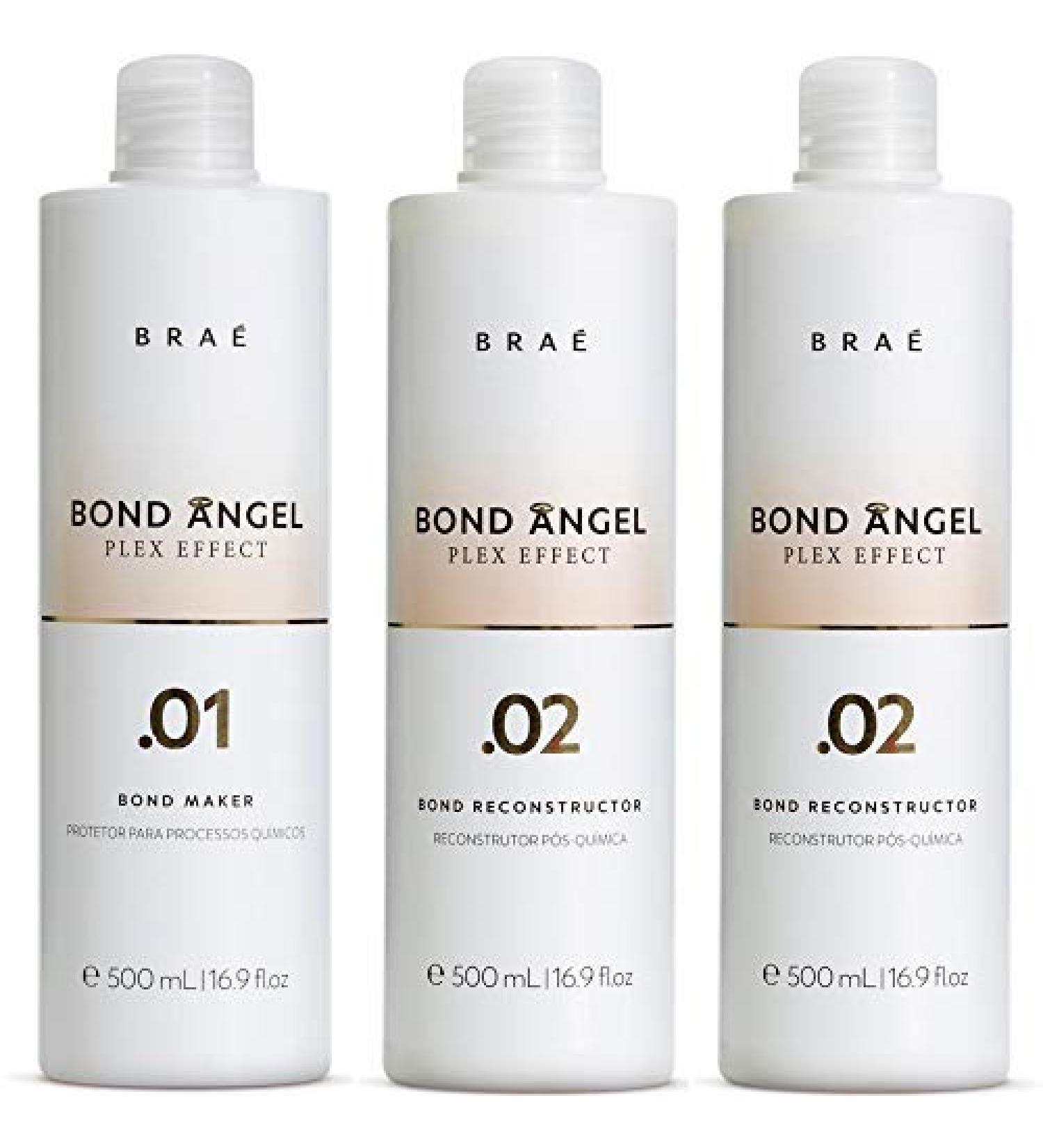 Bond Angel Plex Effect Treatment Kit - Bleach & Color Protection for All Hair Types - Step 1, 2, 2 (16.9 fl. oz) - Buy Online on GoSupps.com
