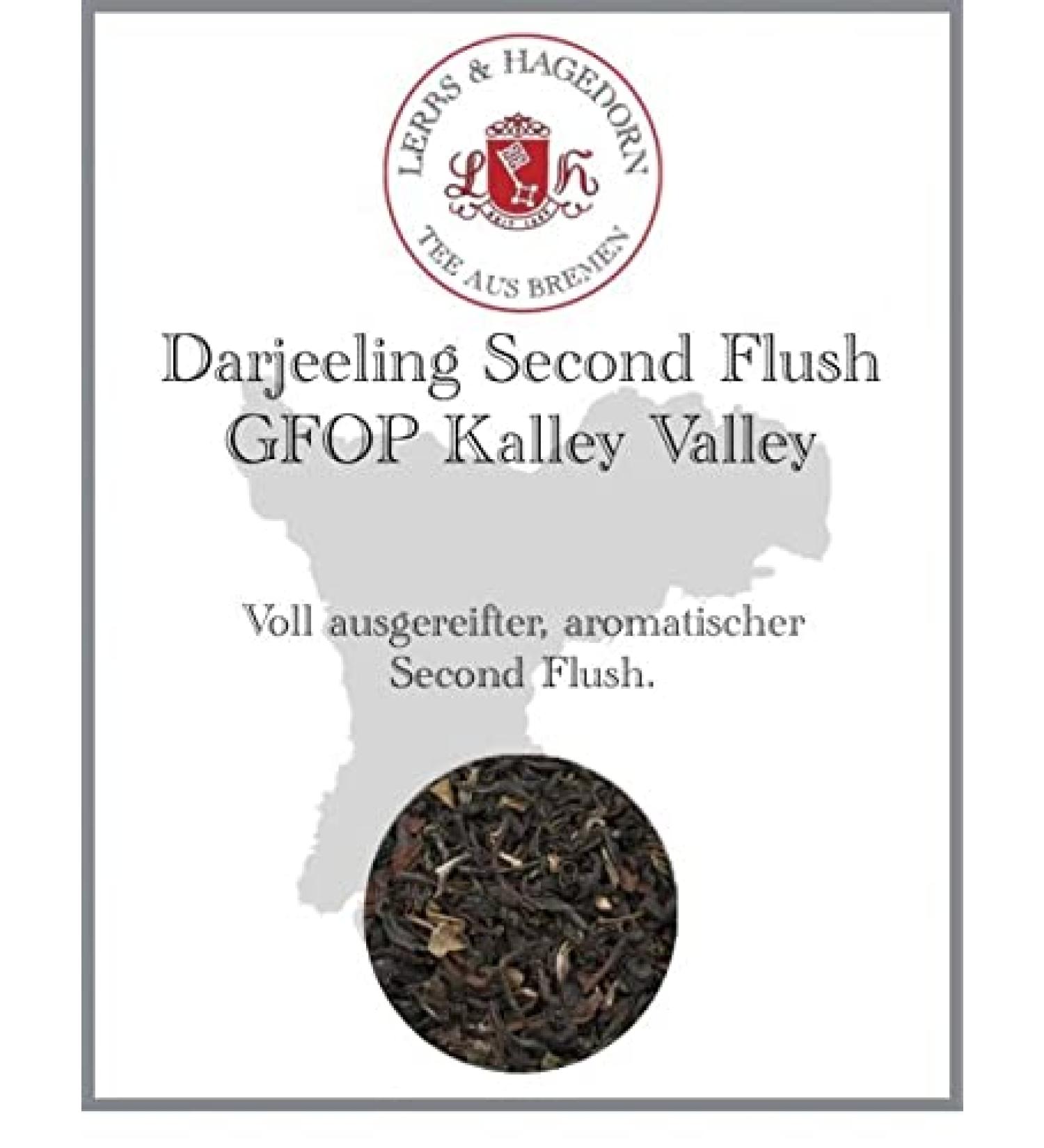  Lerbs & Hagedorn Lerbs & Hagedorn Darjeeling Second Flush GFOP Kalley Valley | Mature aromatic 250 g (approx. 20 liters) - Buy Online on GoSupps.com