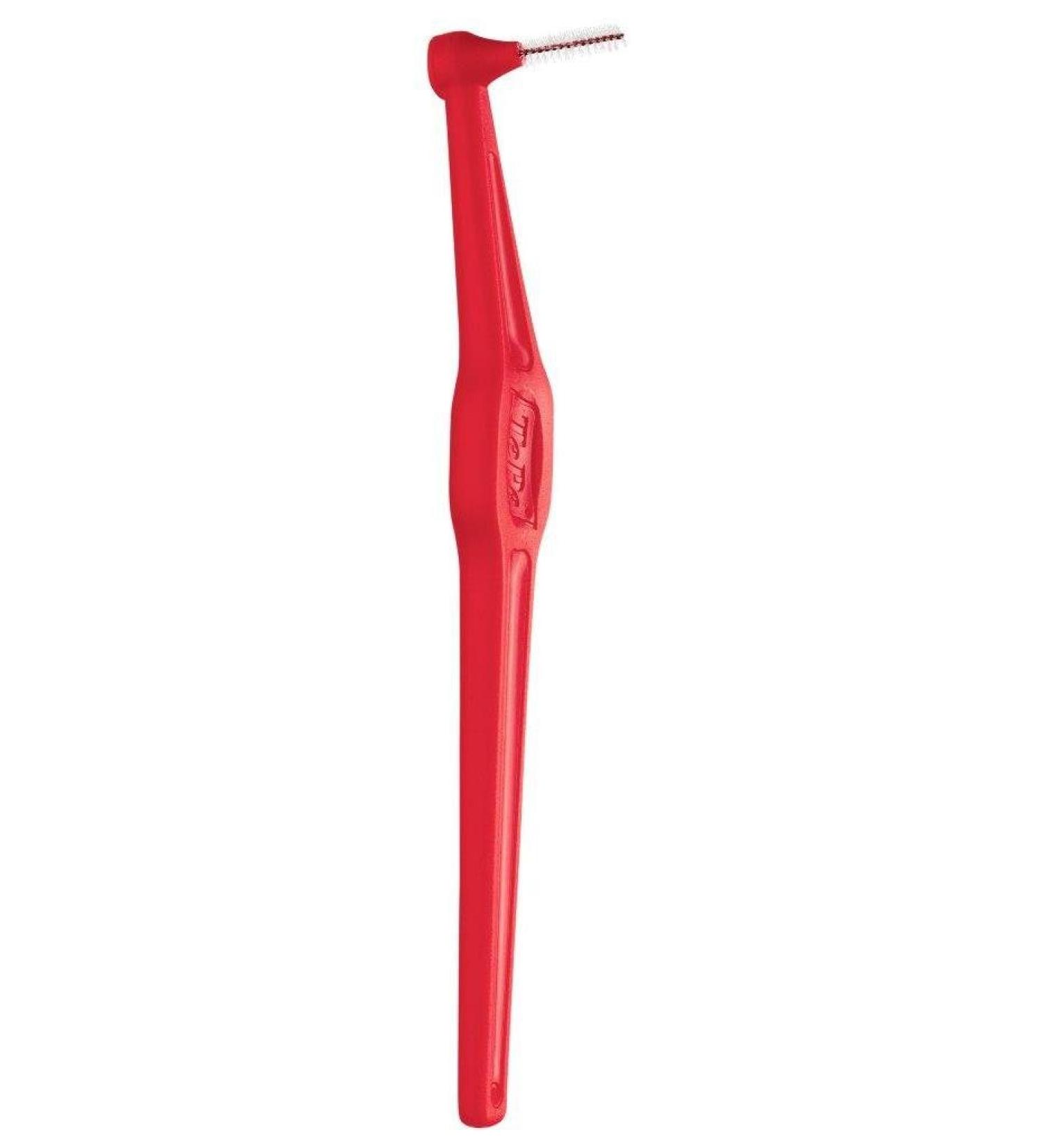 Tepe Size 2 0.5 mm Interdental Brush Angle - Pack of 6 Total 60 Red 10 count (Pack of 6)