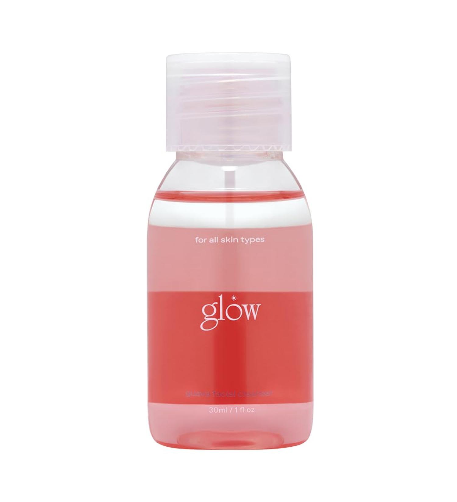 glow mini guava facial cleanser | oil gel hybrid all in one cleanser | hypoallergenic | deep cleanse with guava extract & botanical oils | lightweight micellar texture for smooth skin | 1 floz 1 Fl Oz (Pack of 1) - Buy Online on GoSupps.com