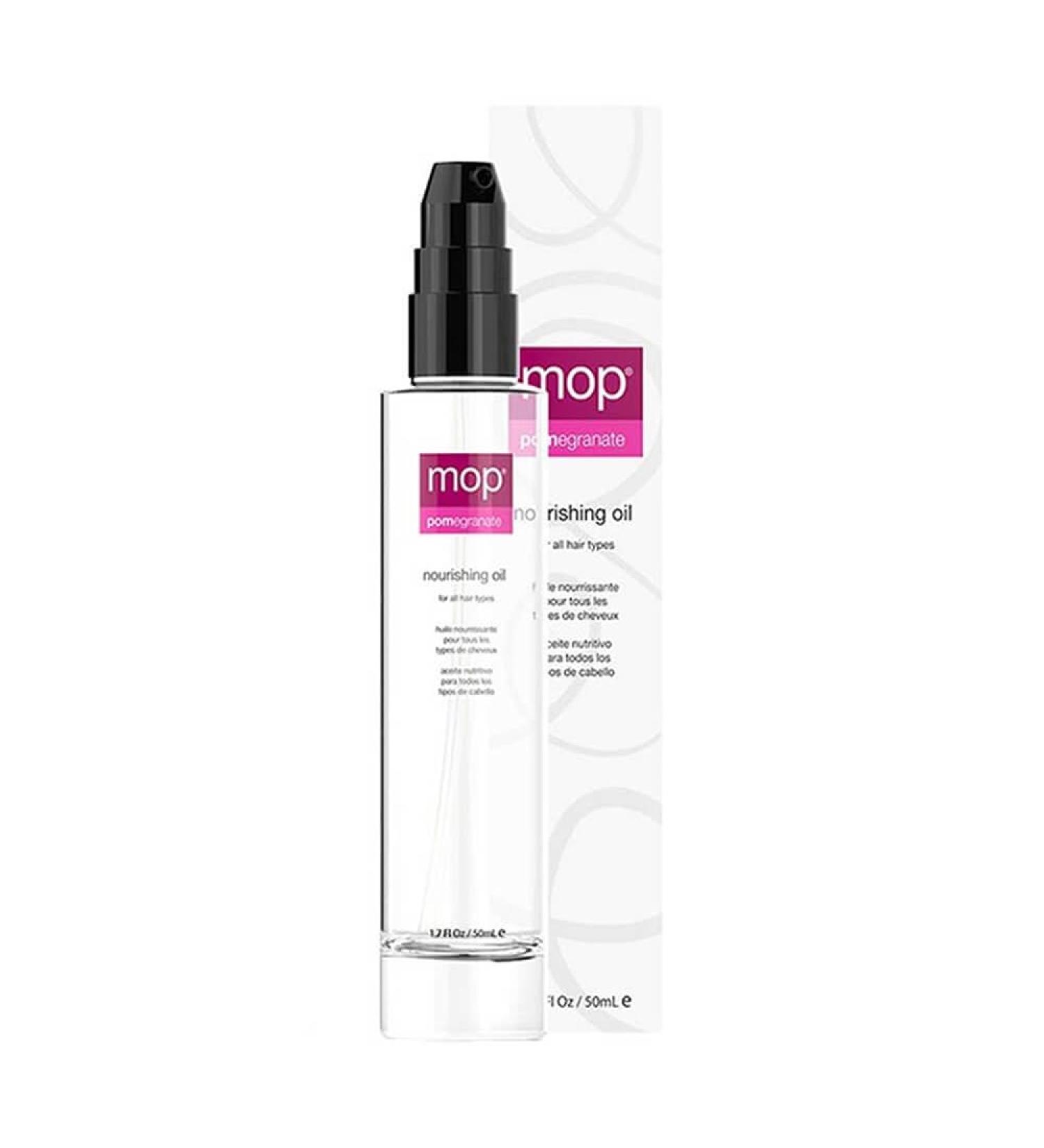 MOP Pomegranate Nourishing Oil - 1.7 Fl Oz | Lightweight Shine Heat Protectant & Serum for Dry Hair Reduces Frizz - All Hair Types - Buy Online on GoSupps.com