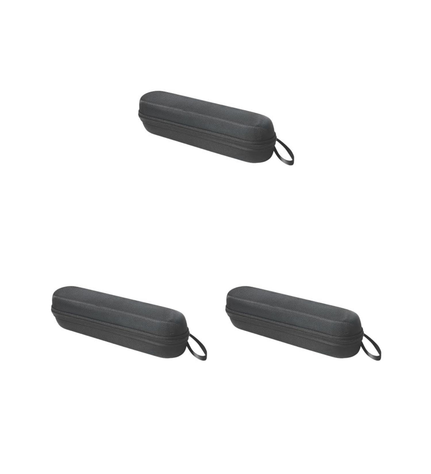 Electric Toothbrush Travel Case - Pressure Resistant EVA Protection 3 Pack Set (Black) | Durable & Portable - Buy Online on GoSupps.com