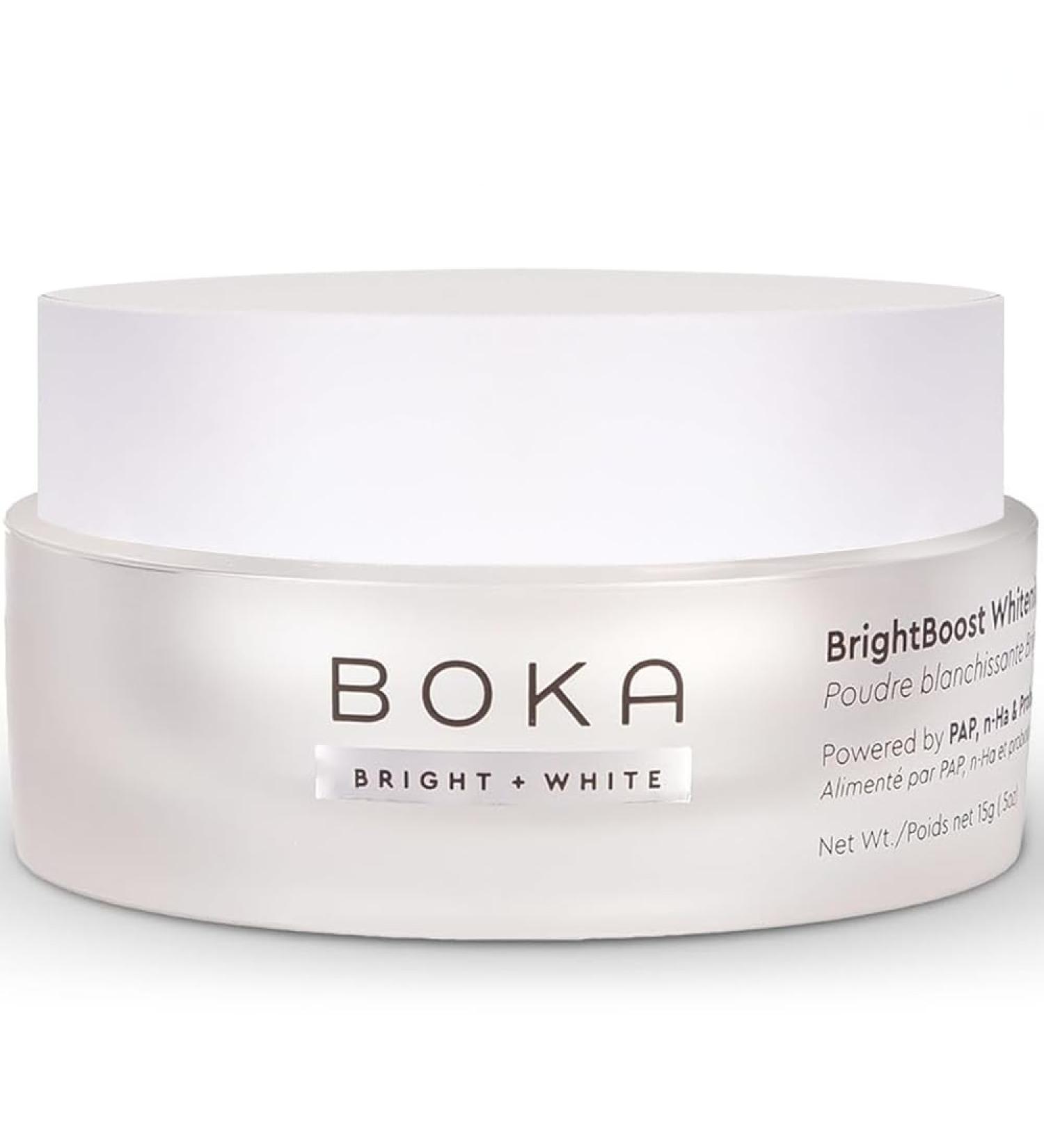 Boka Teeth Whitening Powder - Nano Hydroxyapatite Appropriate for Sensitive Teeth Whitening -Toothpaste Alternative with Essential Oils Has Probiotics Multivitamins & Aloe - Buy Online on GoSupps.com
