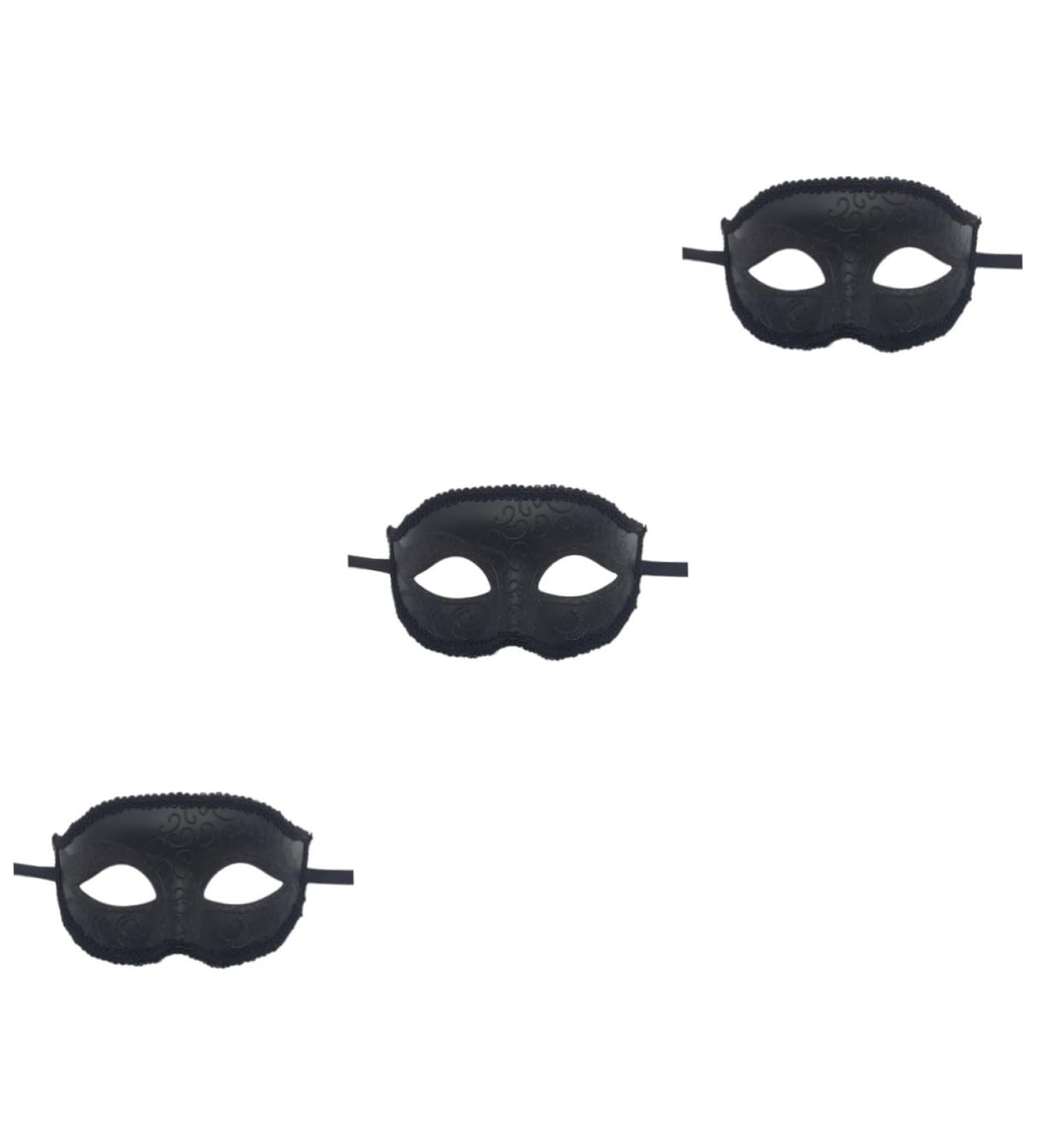 FRCOLOR Set of 3 masks costume party black costume clothing Halloween blindfold Venice men and women - Buy Online on GoSupps.com