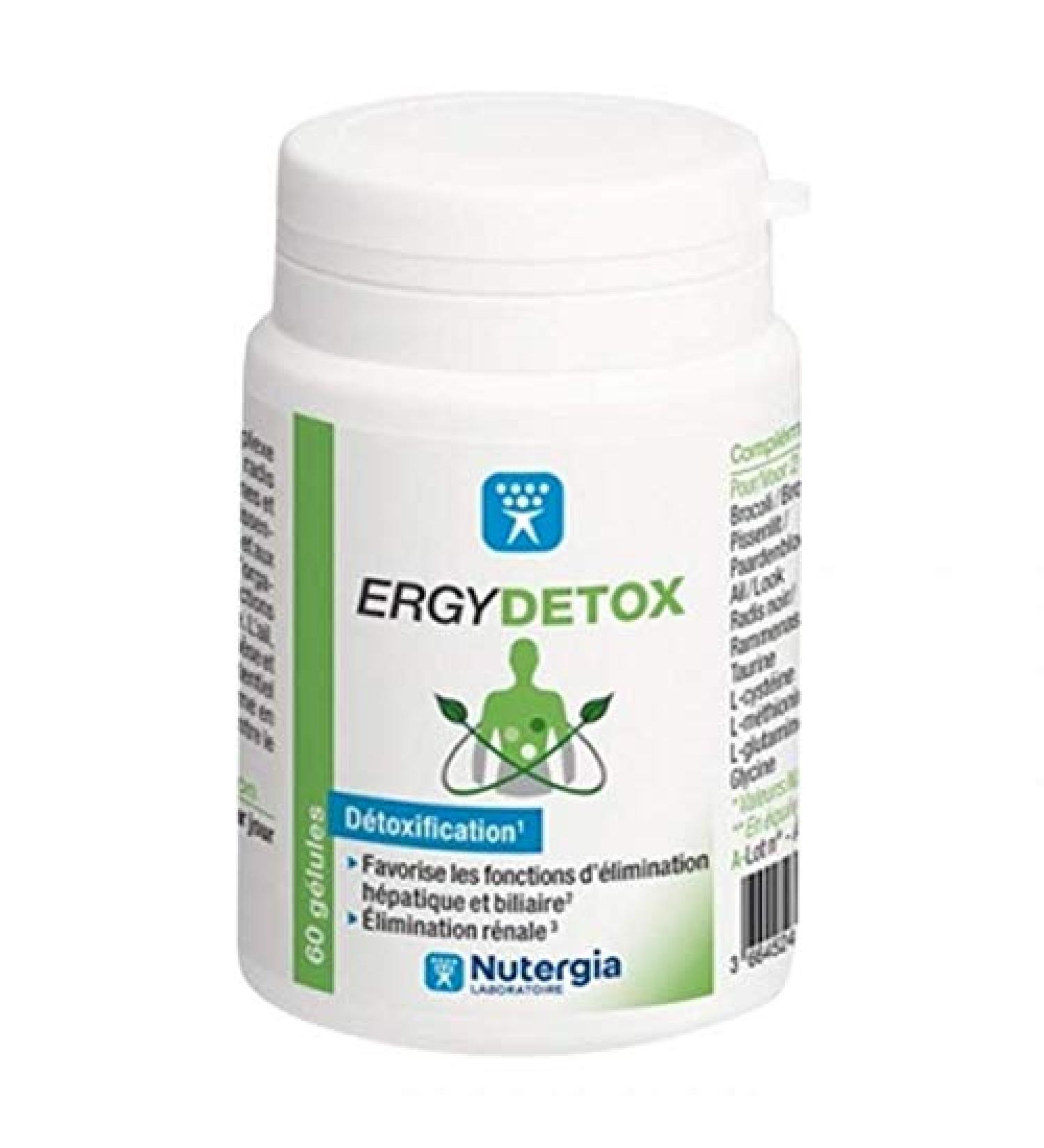 Ergydetox Herbal Food Supplement Sulfur Compounds vit B and Trace Elements.- Pack of 2 x 60 Capsules (2) - Buy Online on GoSupps.com