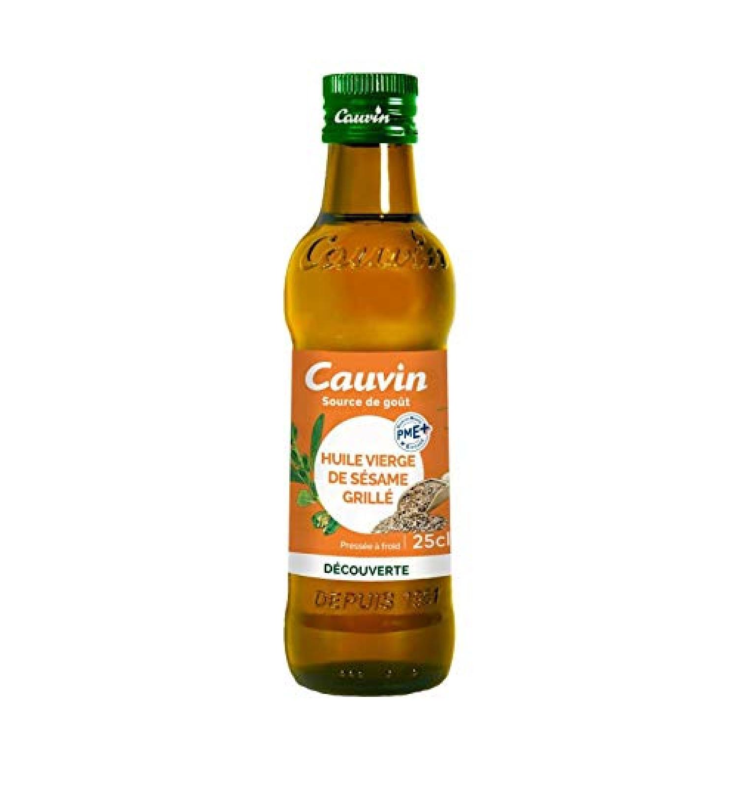 CAUVIN - Toasted Sesame Oil 25cl - Pack of 3 - Buy Online on GoSupps.com