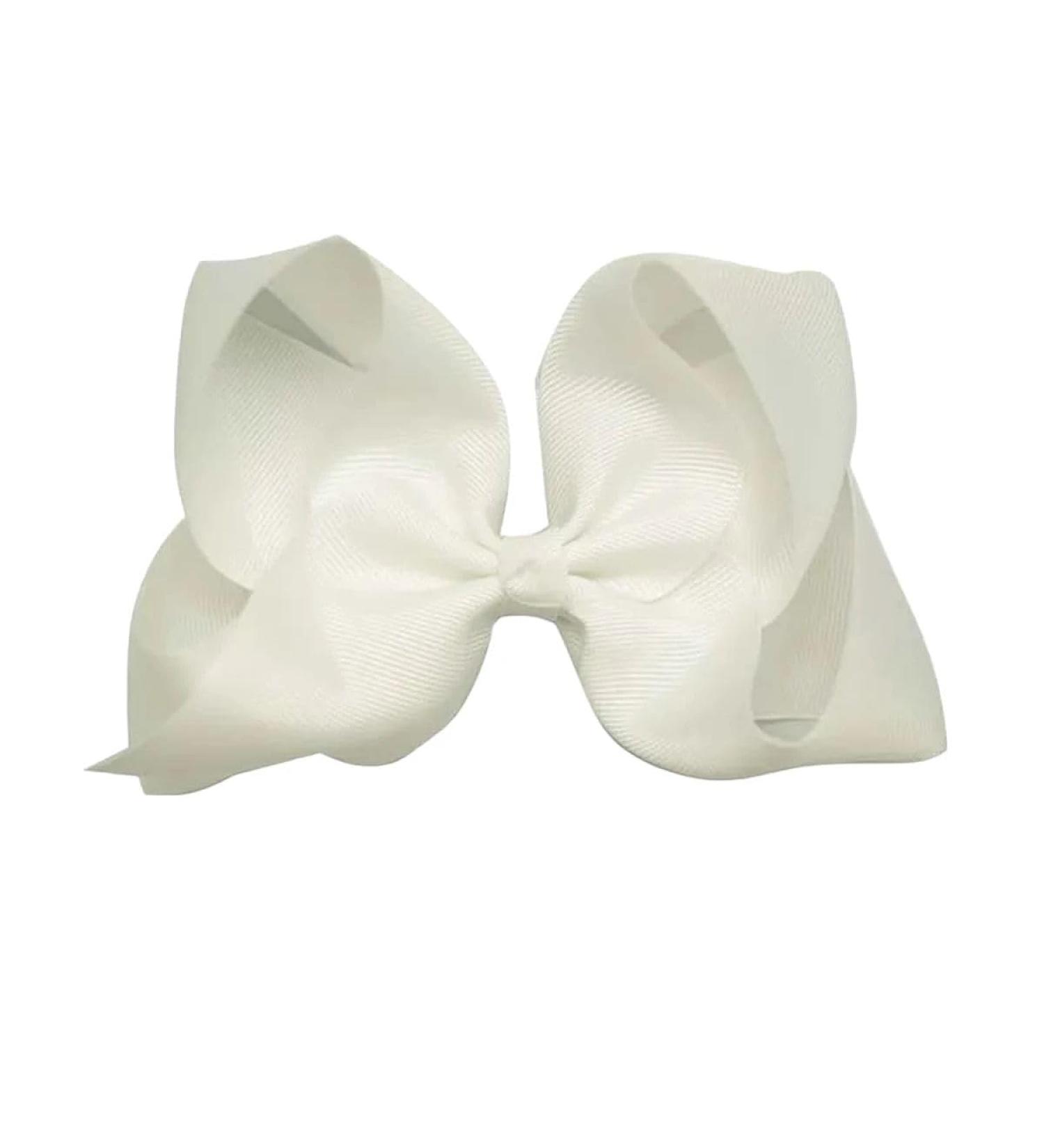 New 2025 1Pcs 6" Solid Grosgrain Ribbon Bow Hair Clips For New For Fashion With Large Hair Pins Hairgrips Barrettes Boutique Hair Accessories Jewelry Fashion Accessories Creative Gift - Buy Online on GoSupps.com