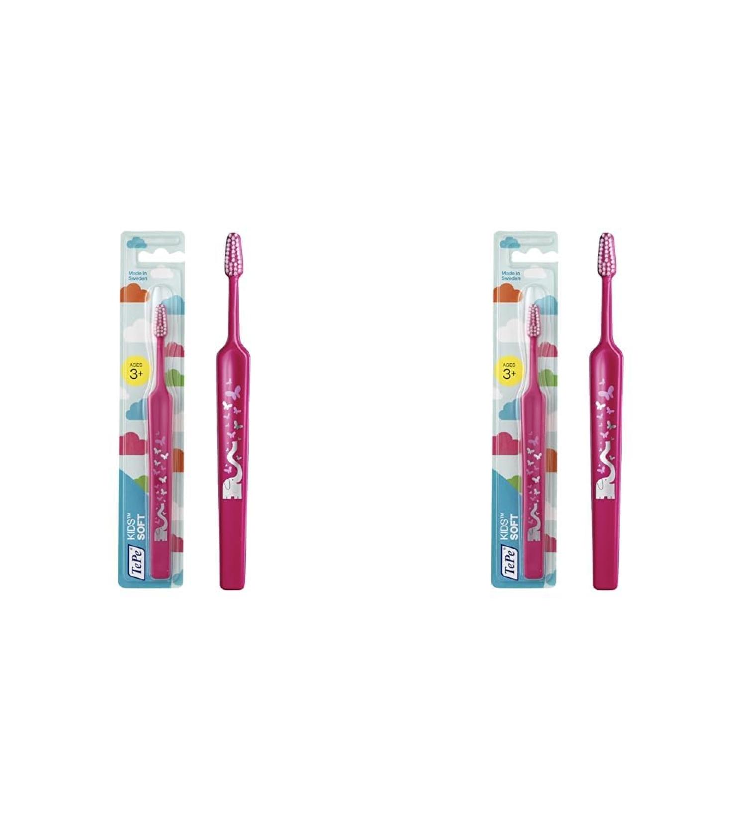 TEPE Kids Select Compact Soft Toothbrush - Gentle Oral Care for Children (Pack of 2) - Buy Internationally - Buy Online on GoSupps.com