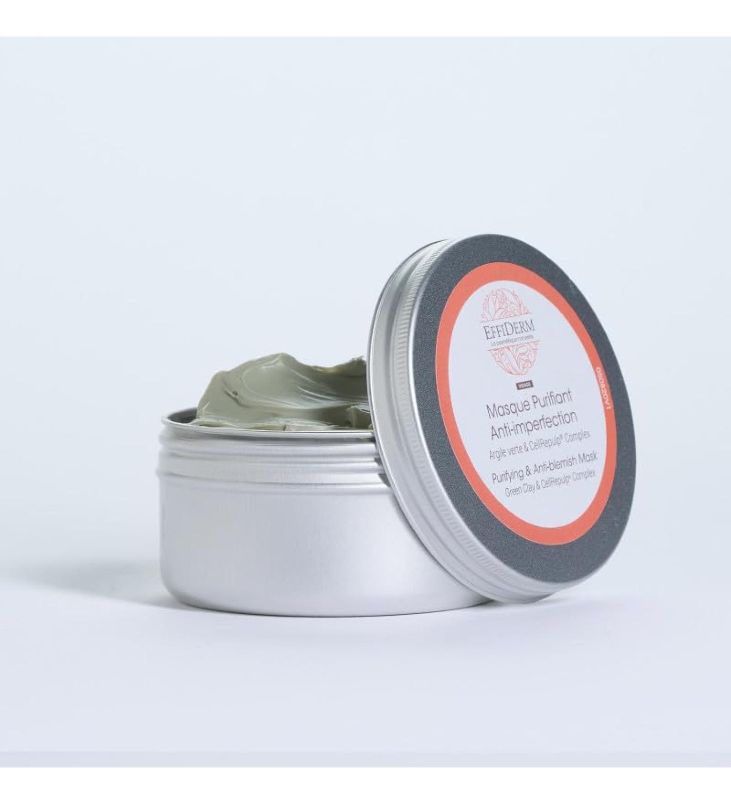 EFFIDERM - Purifying & Rebalancing Mask - Cleanses and purifies the skin - Prevents the formation of impurities - Protects and regenerates the skin - 100% natural origin - Paraben-free - Buy Online on GoSupps.com