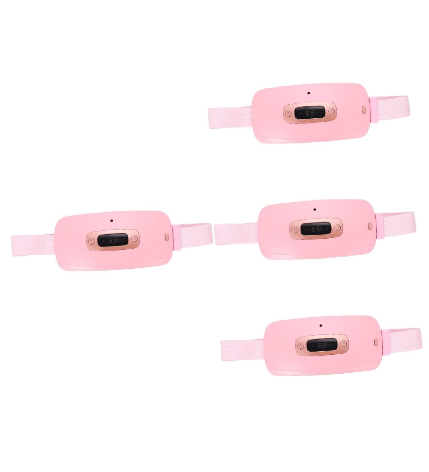 Mobestech 4-Piece Massage Waist Support Belt - Heated Period Relief & Comfort Pillow for Cramps - Fleece-Lined Pink Heating Device - Buy Online on GoSupps.com