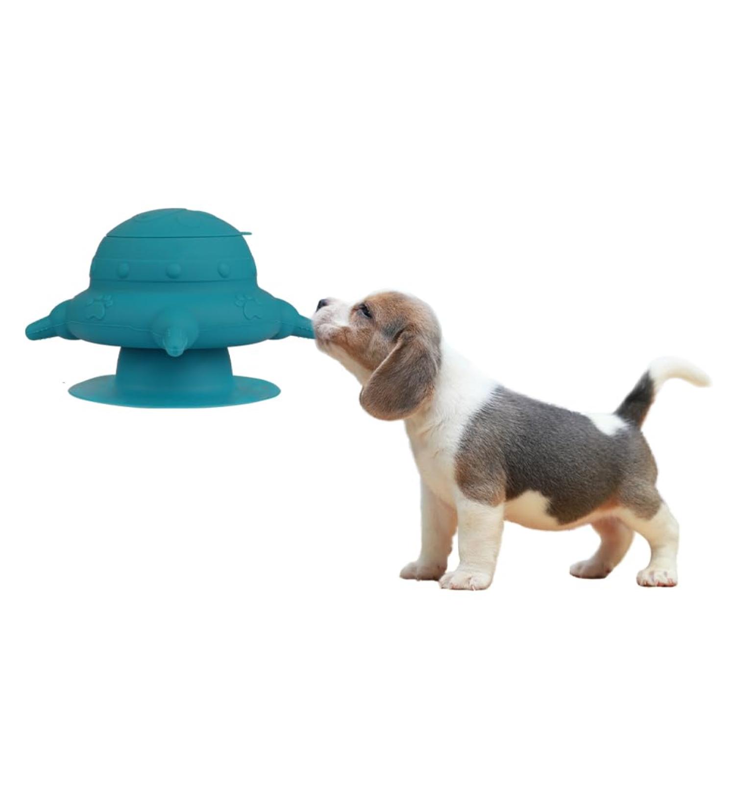 Breeding Help Dog & Cat Breastfeeding Station - 4 Nipple Silicone Milk Feeder for Puppies & Kittens | Self-Feeding Blue Pet Feeding Solution - Buy Online on GoSupps.com