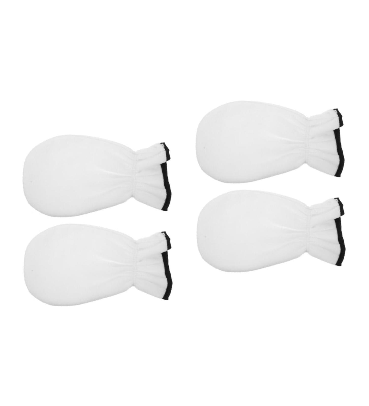 POPETPOP Wax Work Gloves 2 Pairs Wax Essential Oil Gloves White Work Moisturizing Flannel Wax Hand Gloves - Buy Online on GoSupps.com