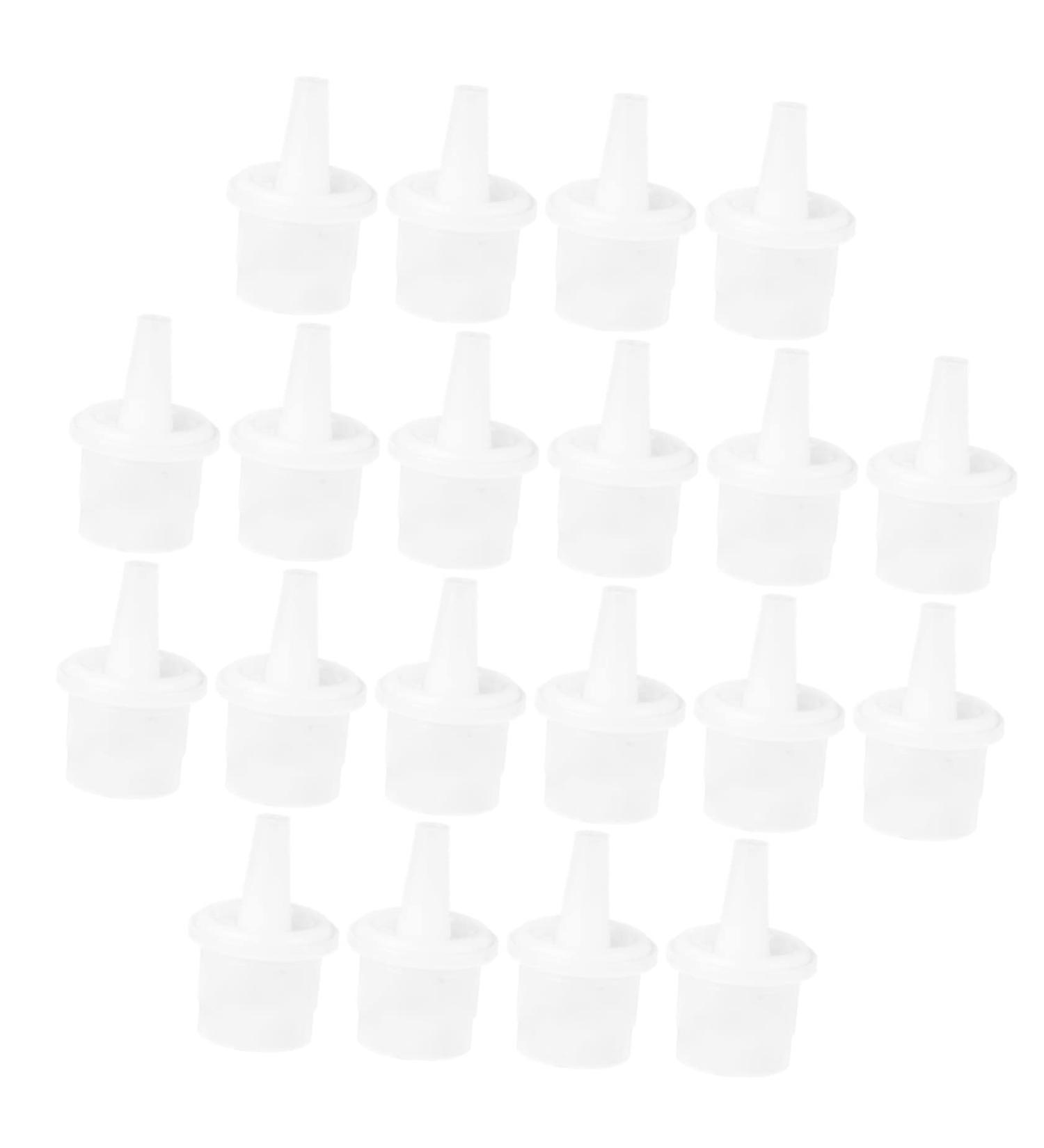 POPETPOP 20pcs Transparent Tools Cap Extended Tool Glue Lash Replacement Nozzle Tips Plastic Anti-blocking - Buy Online on GoSupps.com