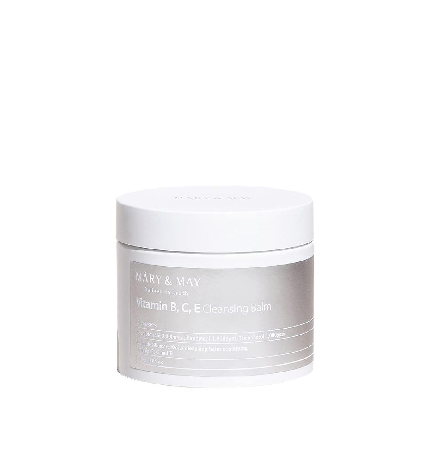 Mary&May Vitamin B C E Cleansing Balm | Gentle Makeup Remover & Skin Purifier | Hypoallergenic Cruelty-Free | 4.06oz for Glowing Skin - Buy Online on GoSupps.com