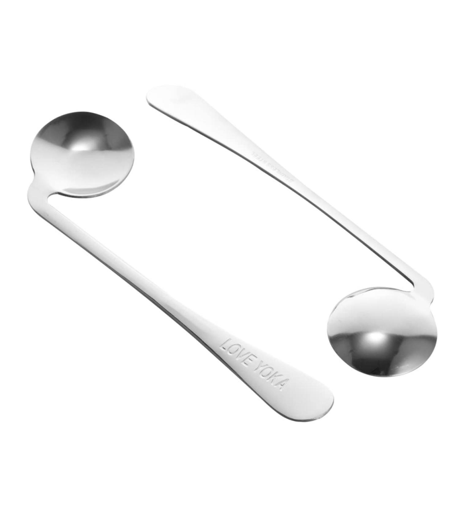 Gatuida Adaptive Spoon Set for Seniors - 2 Stainless Steel Table Spoons for Easy Dining - Buy Online on GoSupps.com