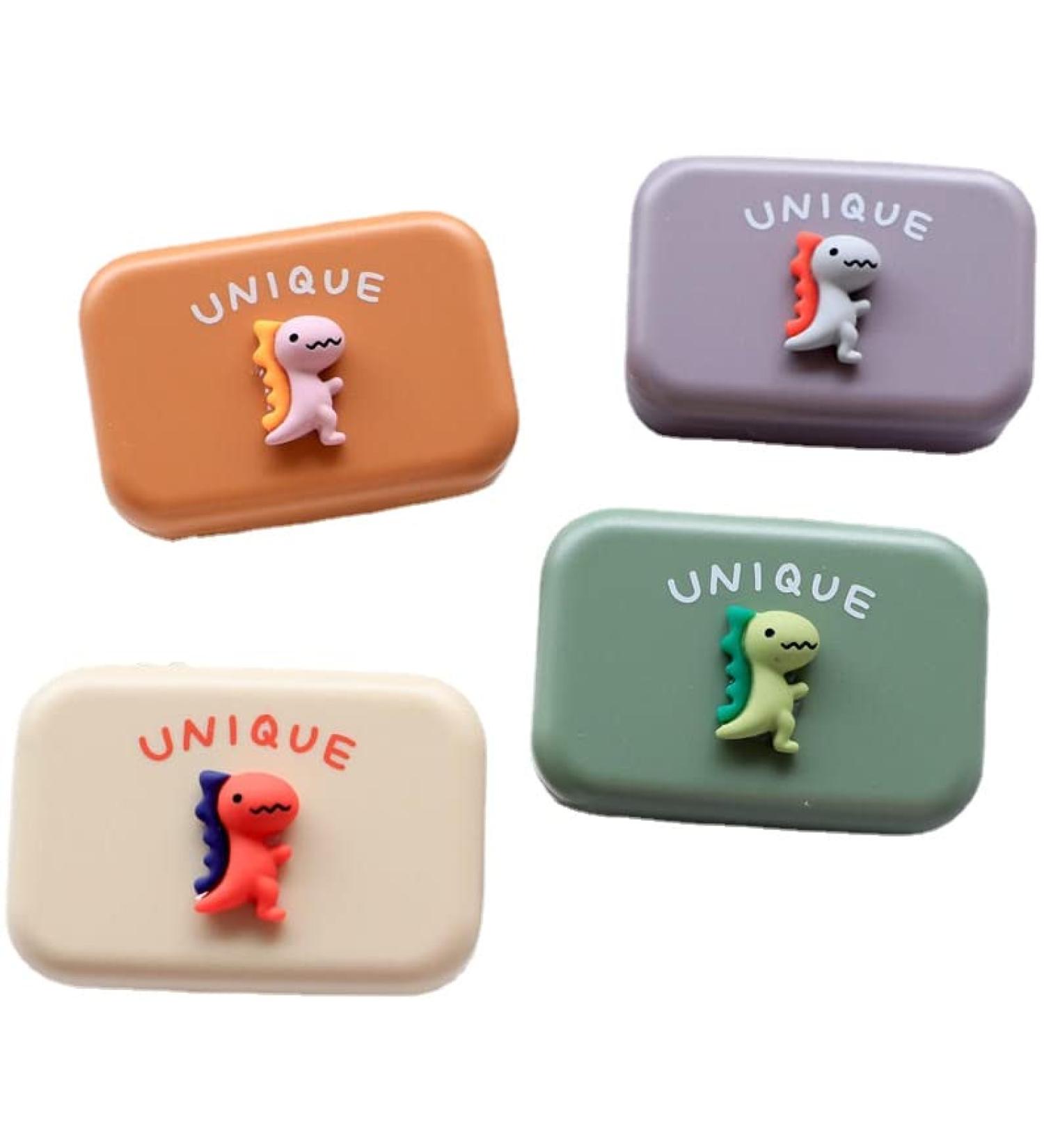 Miedeon Contact Lens Container Set - 4 Cartoon Travel Etuis for Contact Lenses - Buy Online on GoSupps.com