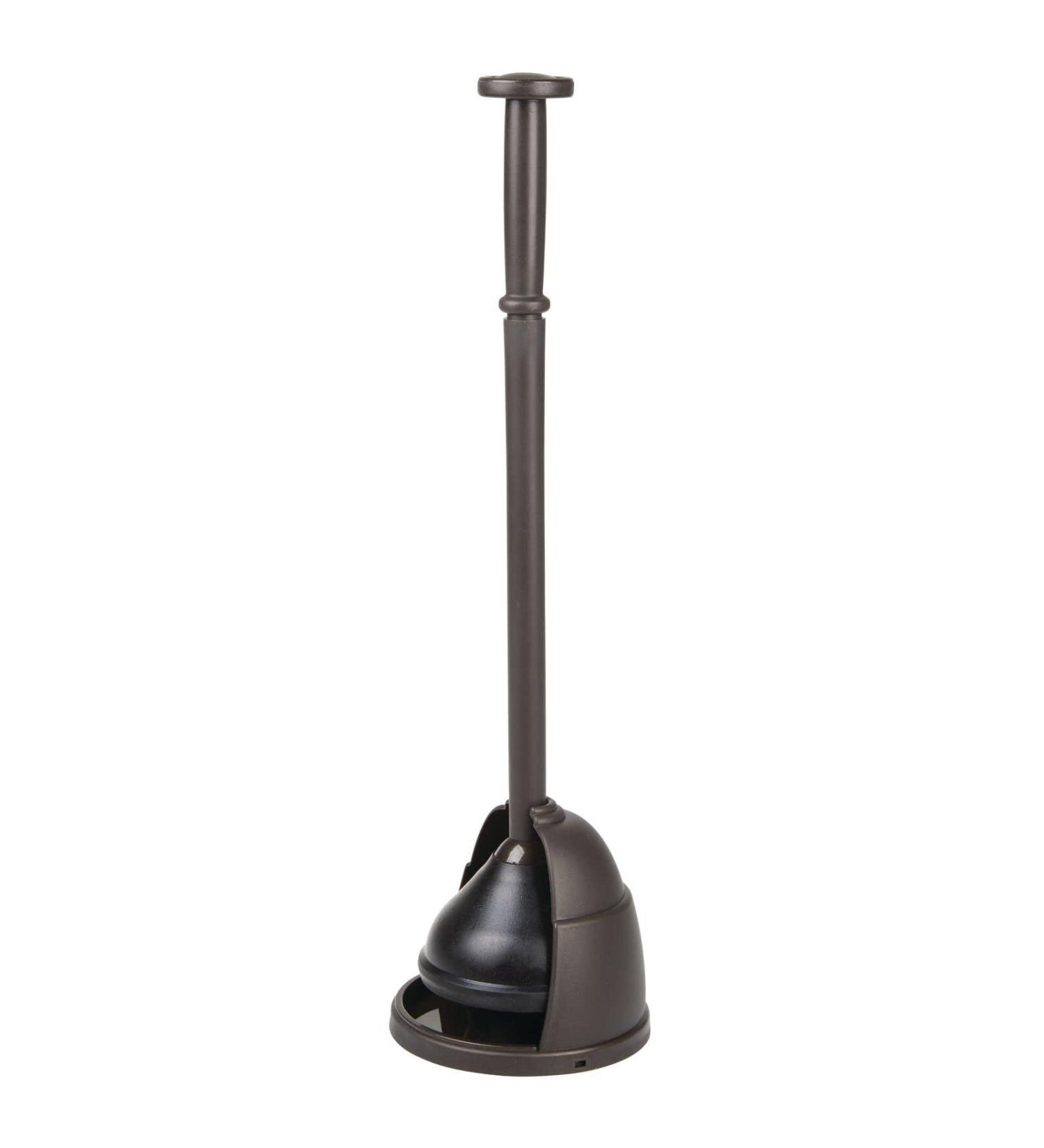 mDesign Bronze Toilet Plunger with Storage Holder Cover Set - Modern Design - Heavy Duty - Hyde Collection - Buy Online on GoSupps.com