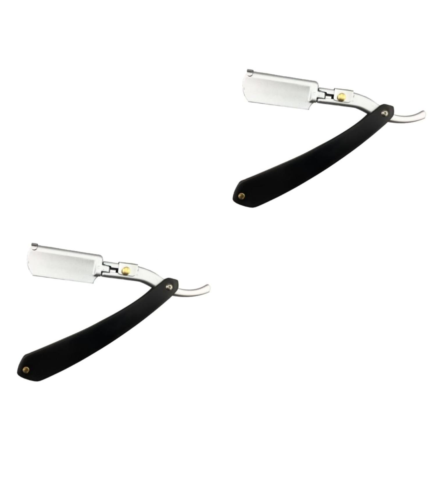 Beavorty 2ST Wood Razor - Double Hairdresser Razor for Men | Metal & Bamboo Manual Shaver for Short Hair - Buy Online on GoSupps.com