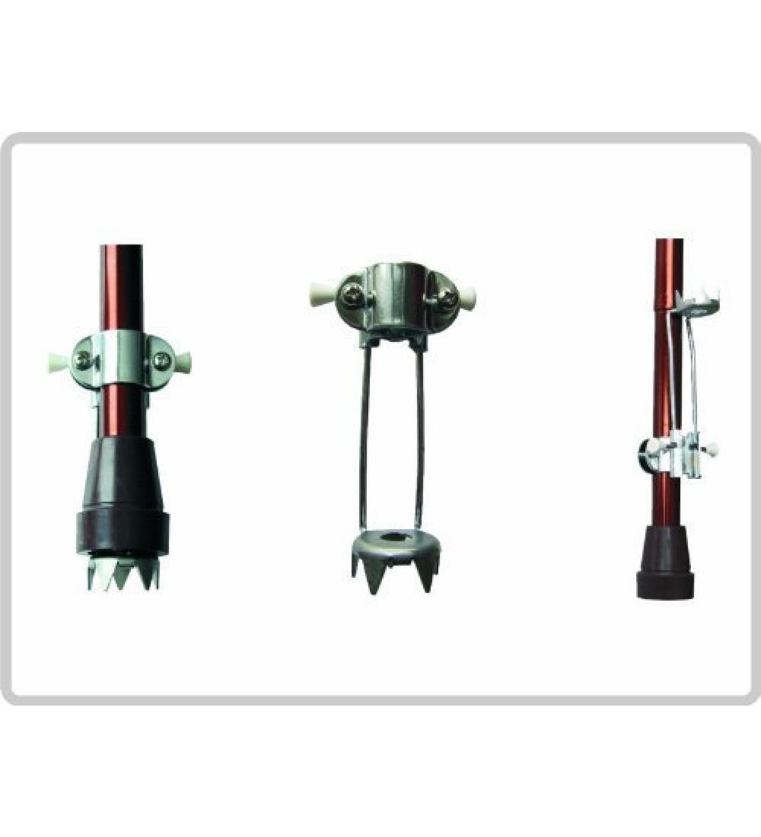 Ice grip Ice claws for walking stick snow spikes none-slip crutch grip universal 5 spikes foldable