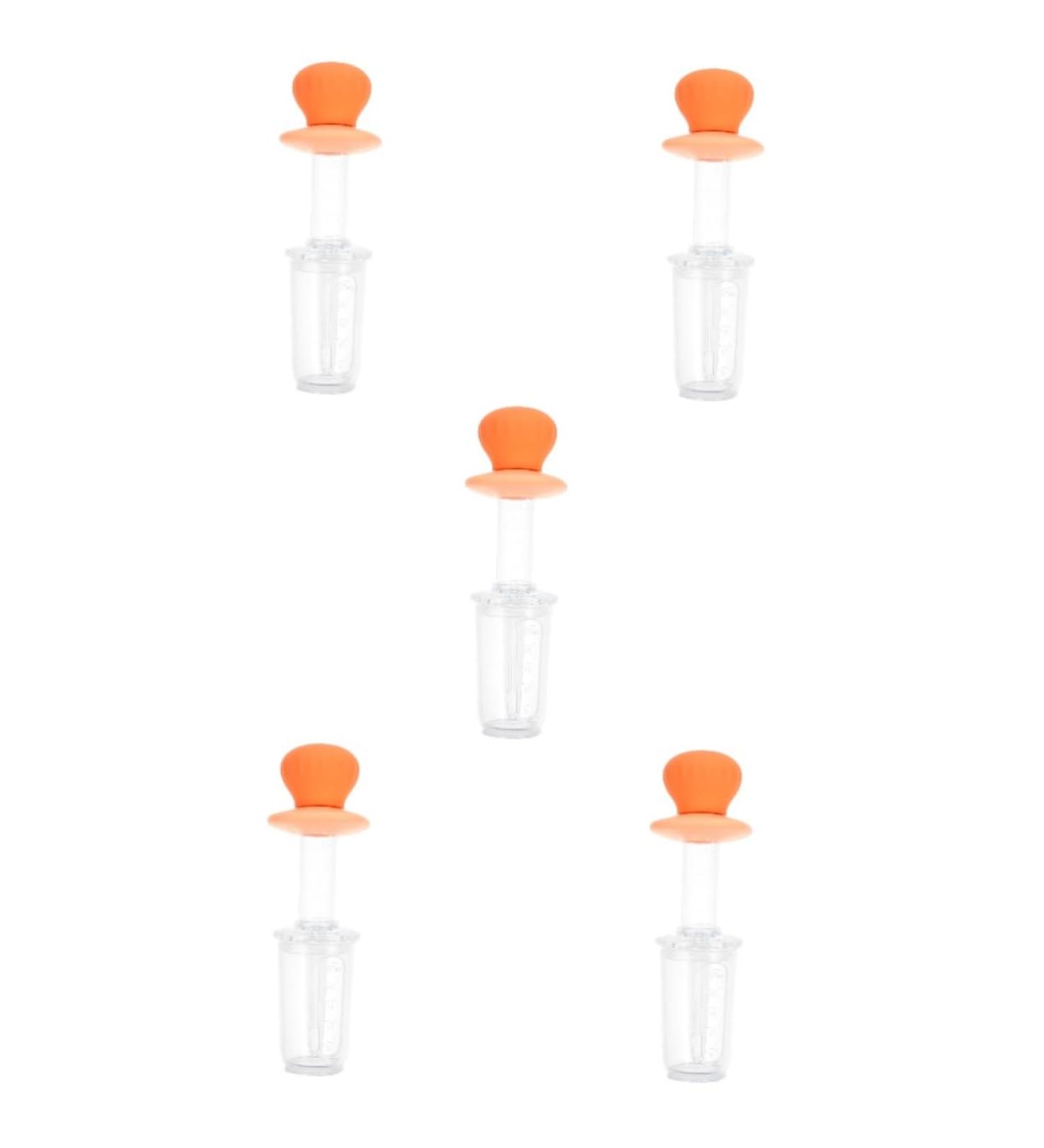 Buy Toyandona 5-Stage Baby Medicine Feeder - Squeeze Feeder for Baby Food & Medicaments - Silicone Juice Syringe - Ideal for Newborns - 5 Pack - Buy Online on GoSupps.com