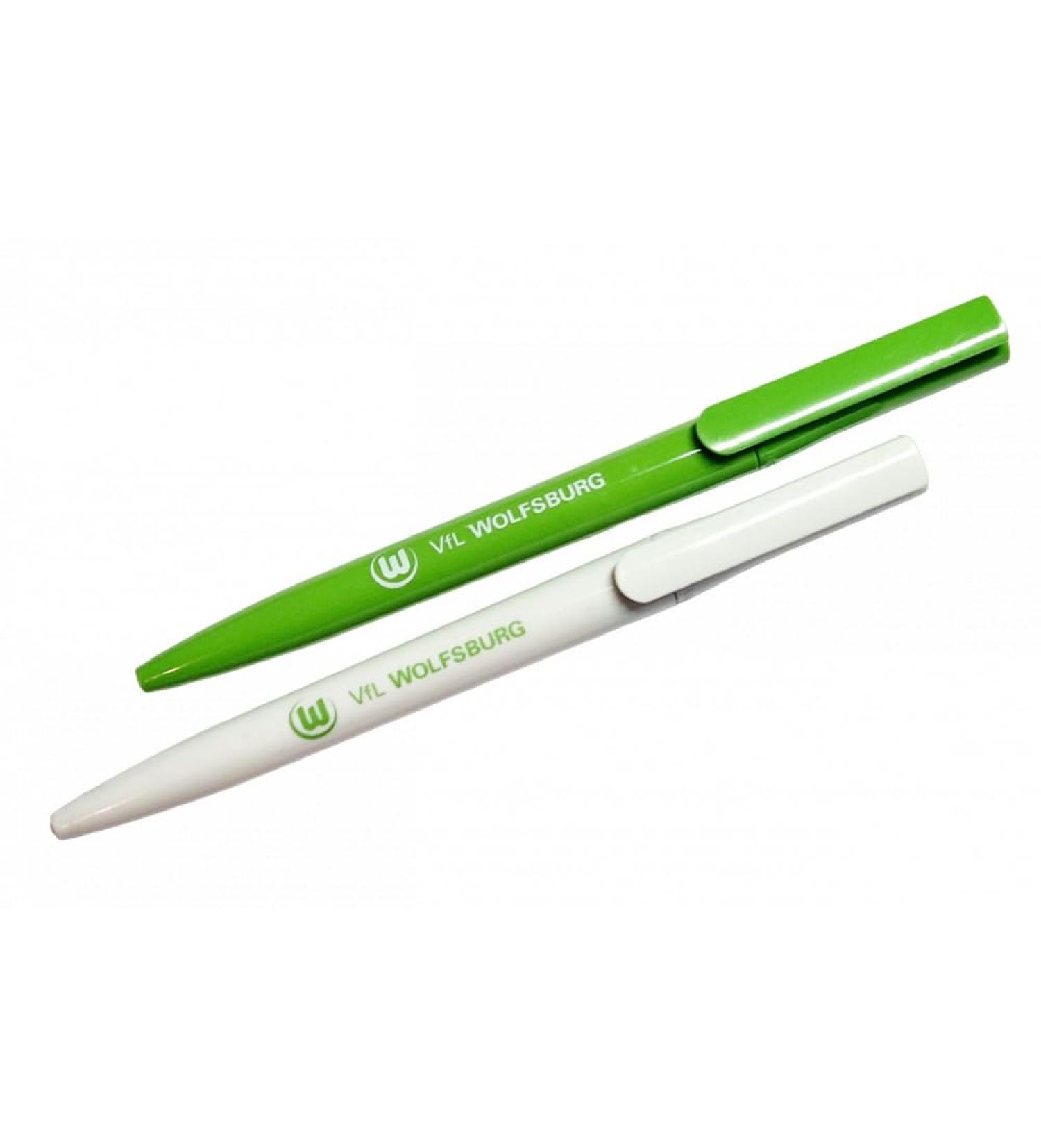 VfL Wolfsburg ballpoint pen set green-white