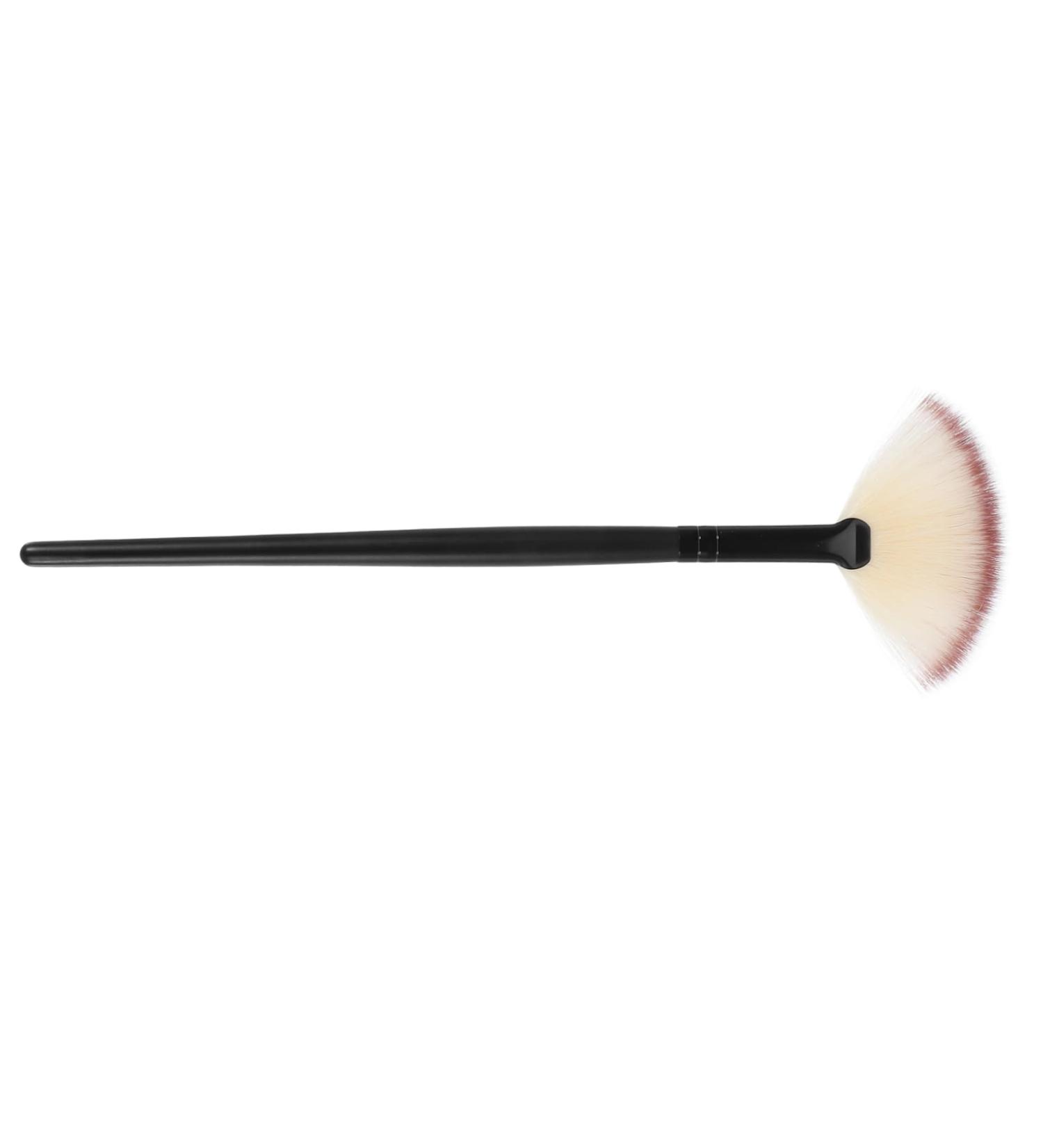DOITOOL Highlighter Brush Applicator Facial Makeup Brush Blush Brush Face Loose Brush Loose Powder Brush Makeup Blush Cosmetic Brush Liquid Makeup Tricolor Hair Fan - Buy Online on GoSupps.com