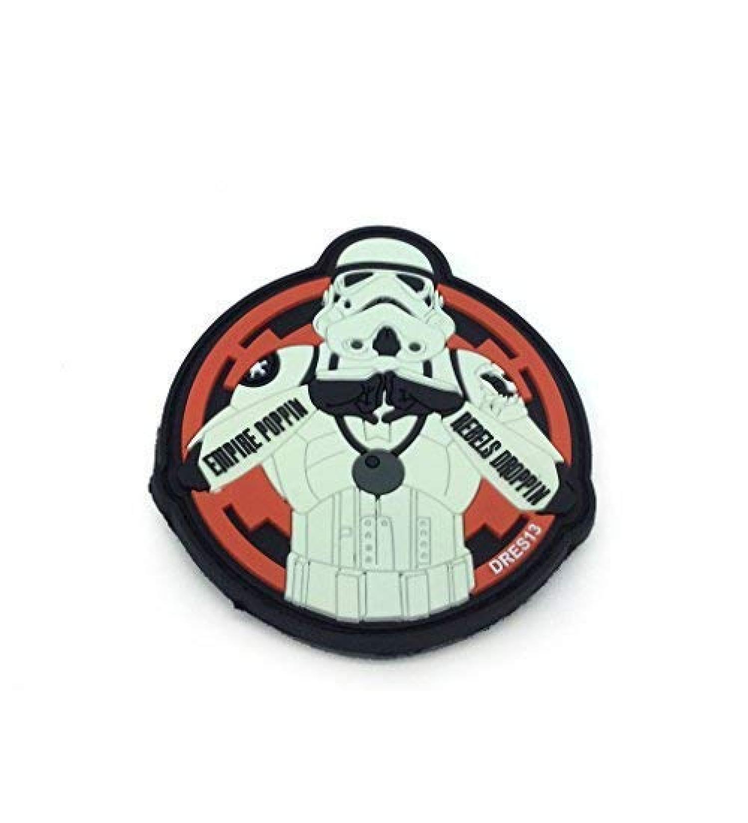 Buy Patch Nation Empire Poppin Rebels Droppin Stormtrooper Red Glow in the Dark PVC Velcro Emblem Badge - International Shipping Available - Buy Online on GoSupps.com