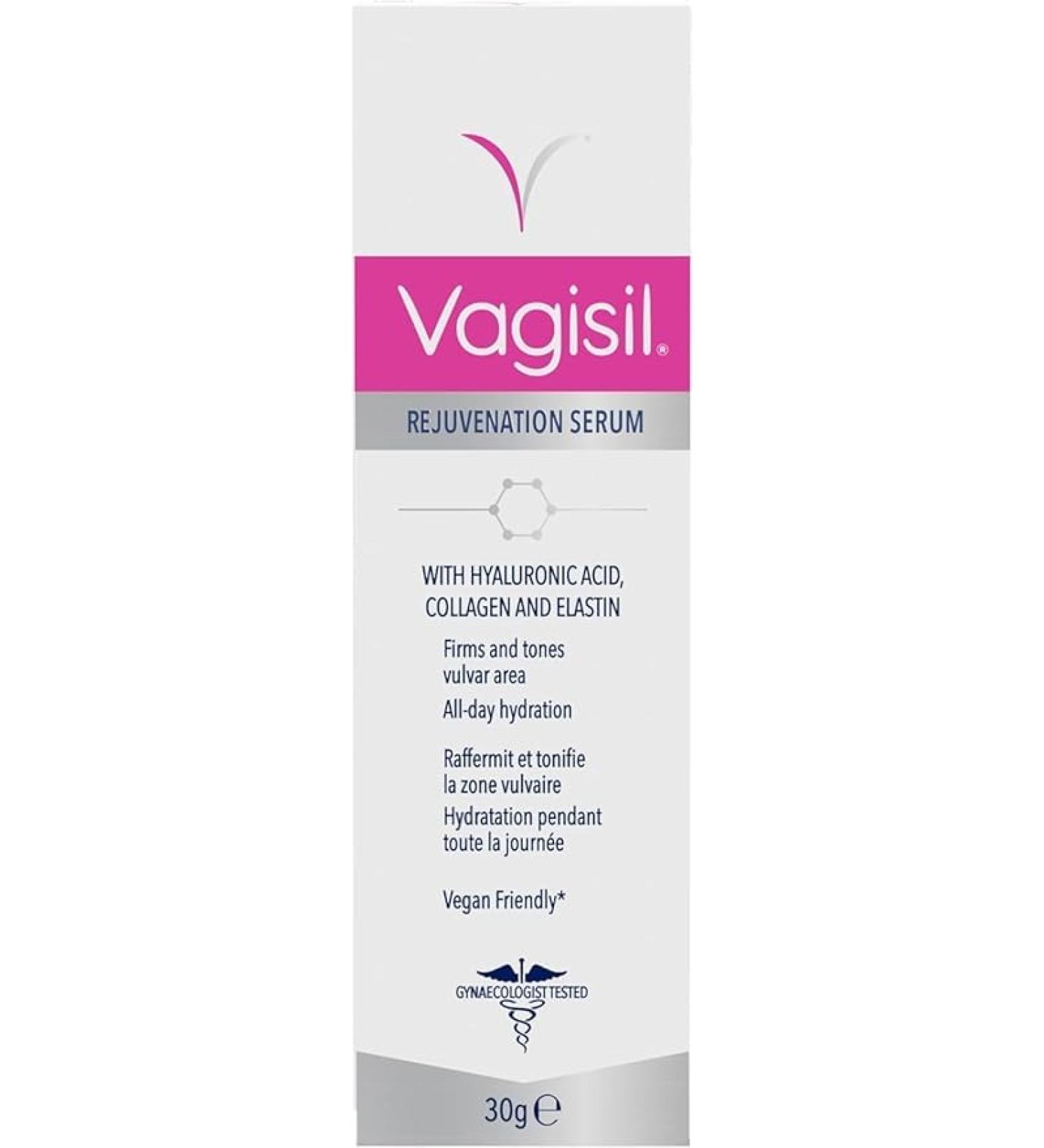 Vagisil Hydrating and Rejuvenating Serum for the Vulvar Area with Hyaluronic Acid Collagen and Elastin Hydrates Firms and Tones 30 g - Buy Online on GoSupps.com
