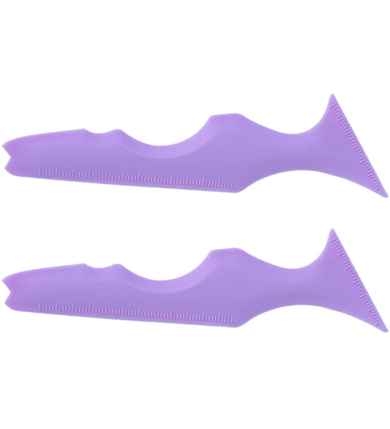 Beavorty Eyelash Tool 2pcs Silicone Beauty Ruler Molde De para Resina Mascara Drawing Makeup Guide Template - Buy Online on GoSupps.com