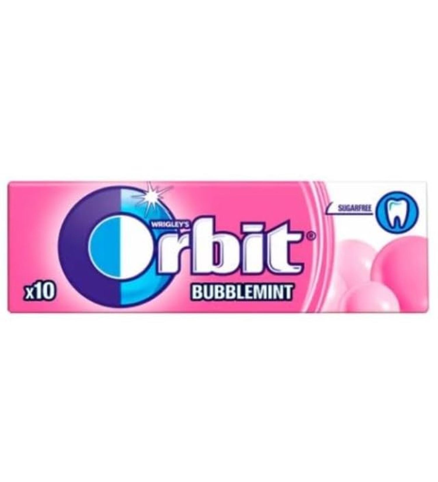 10-30 Packs of Original WRIGLEY'S Orbit/Extra Chewing Gum Packs Fresh Stock (Orbit BUBBLEMINT 30 Pack) Help To Freshen Breath And Clean Teeth