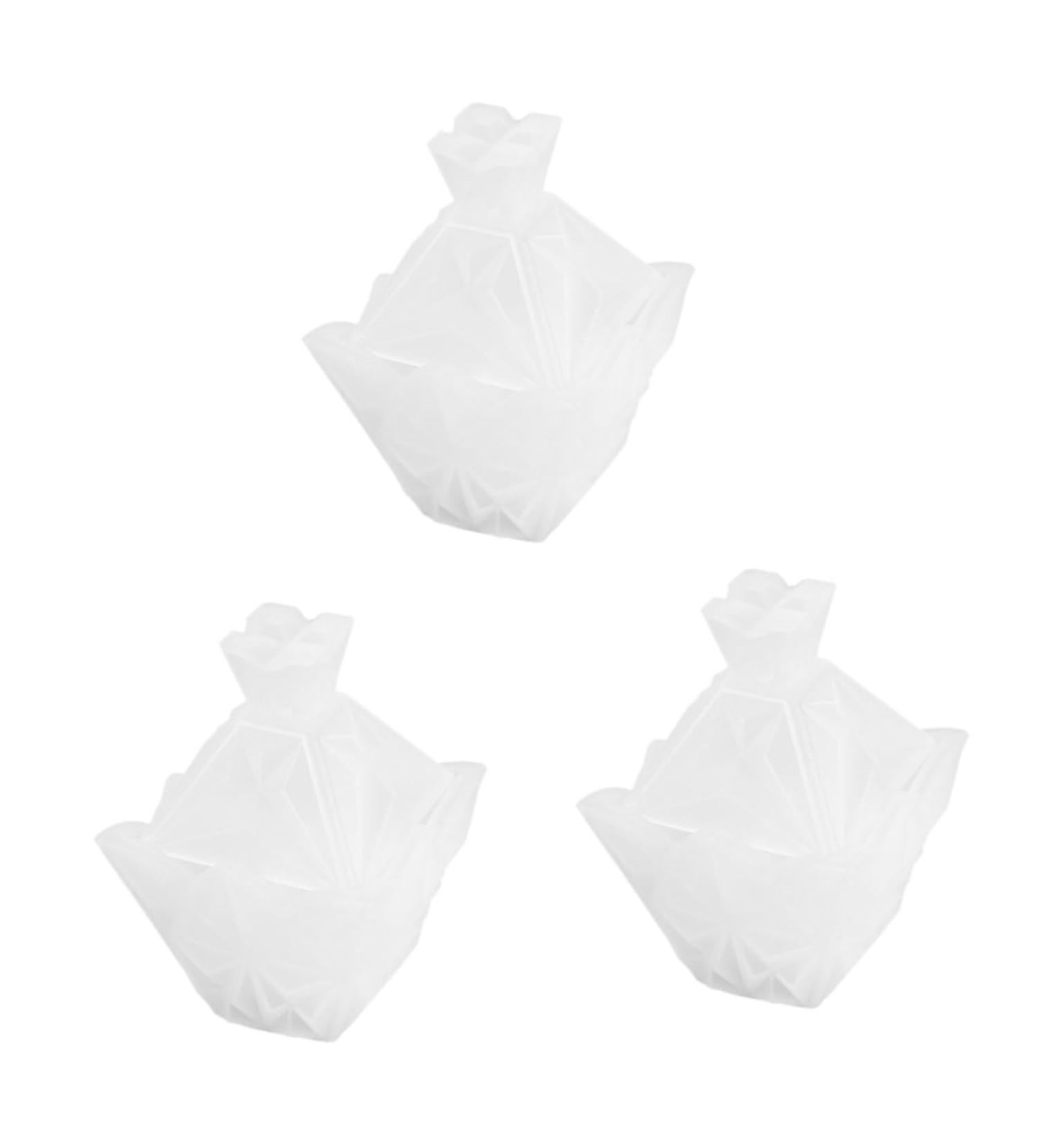 TEHAUX 3pcs Silicone Soap Mold Epoxy Resin Jewelry Packaging Cases Mold Jewelry Box Accessories Model Whitex3pcs 8.5x7x12.3cmx3pcs - Buy Online on GoSupps.com