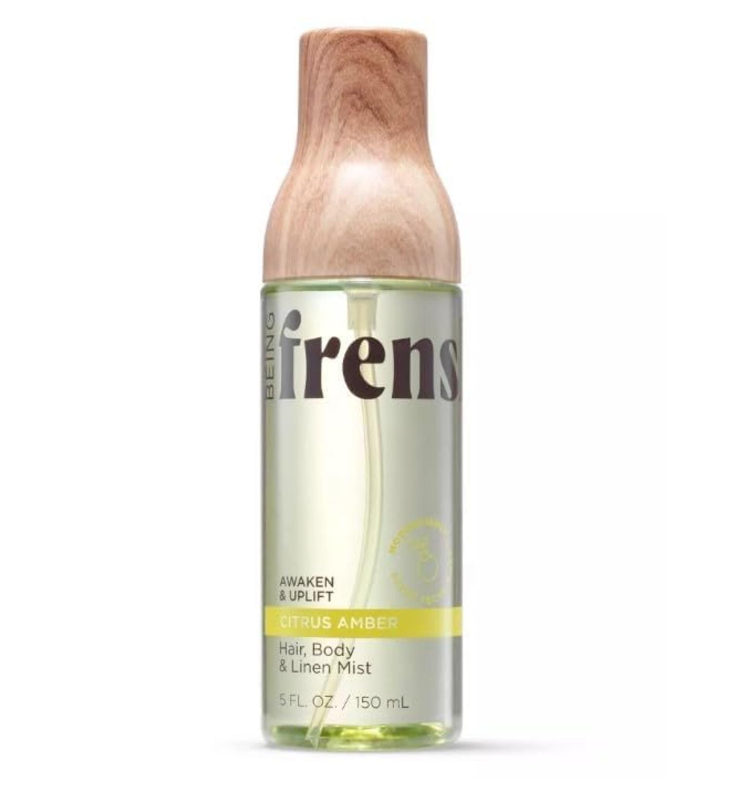 Being Frenshe Hair Body & Linen Mist Body Spray with Essential Oils - Citrus Amber - 5 fl oz - Buy Online on GoSupps.com
