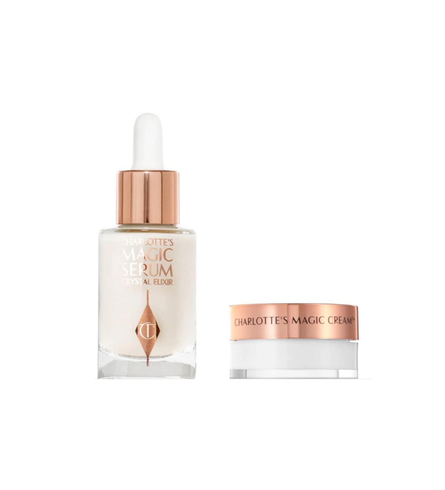 Charlotte Tilbury Charlotte Tilbury Magic Serum 0.2oz and Magic Light Cream 0.5oz Duo 0.14 Ounce (Pack of 2) 0.27 Ounce