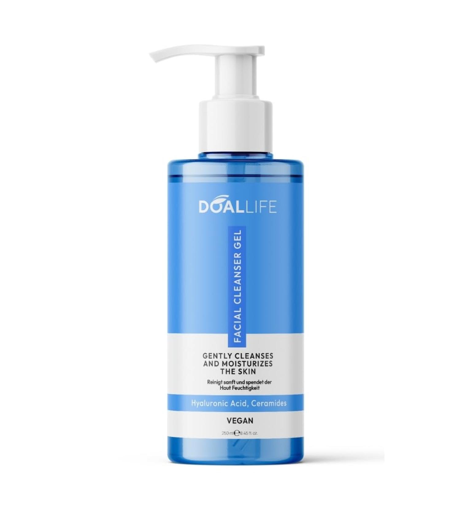  DOALLIFE Facial cleansing gel - Moisturizing and brightening - Removes dead skin cells - Protects pH balance - Strengthens natural defenses - For healthy skin - Buy Online on GoSupps.com