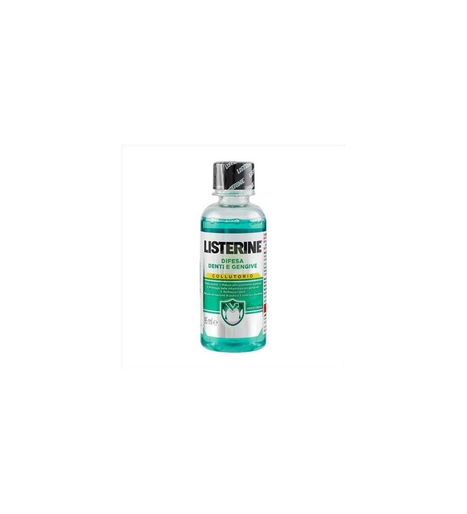 LISTERINE Defense Teeth & Gums Mouthwash - Delicate Flavor 95 ml | International Shipping - Buy Online on GoSupps.com