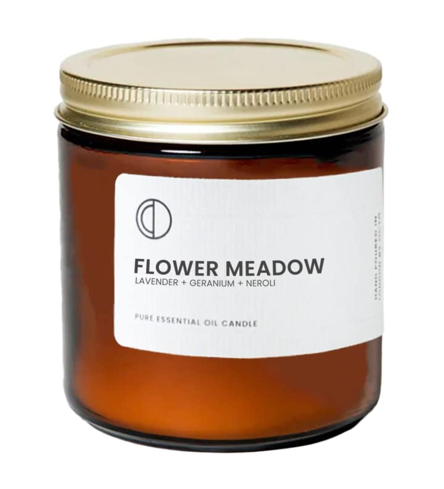 Oct Flower Meadow Candle - Lavender Geranium & Neroli | Essential Oils & Soy Wax | 400ml International Shipping - Buy Online on GoSupps.com