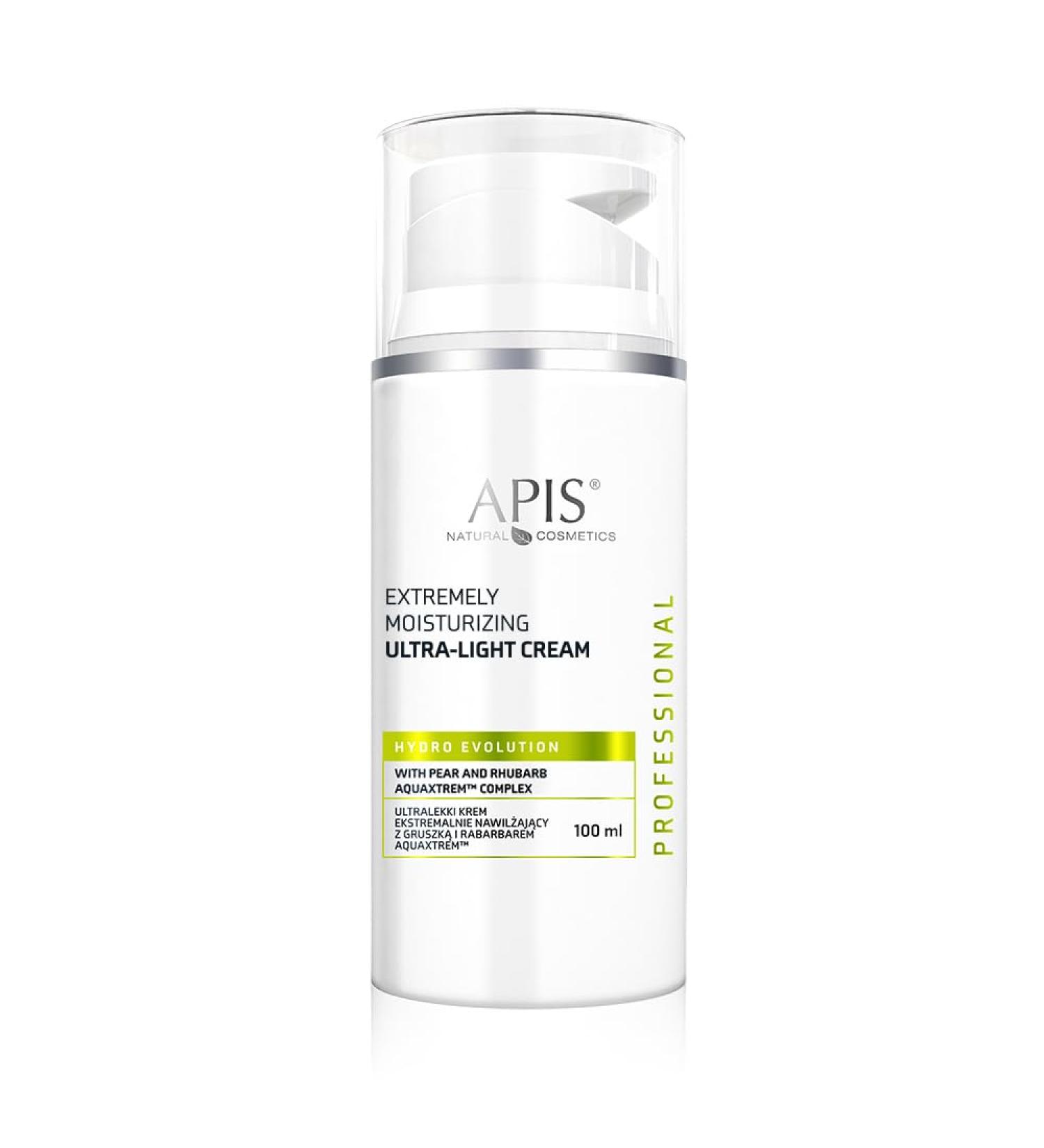 APIS HYDRO EVOLUTION Ultralight Extreme Hydrating Cream with Pear Rhubarb Aquaxtreme Complex Extreme and Permanent Hydration 100 ml - Buy Online on GoSupps.com