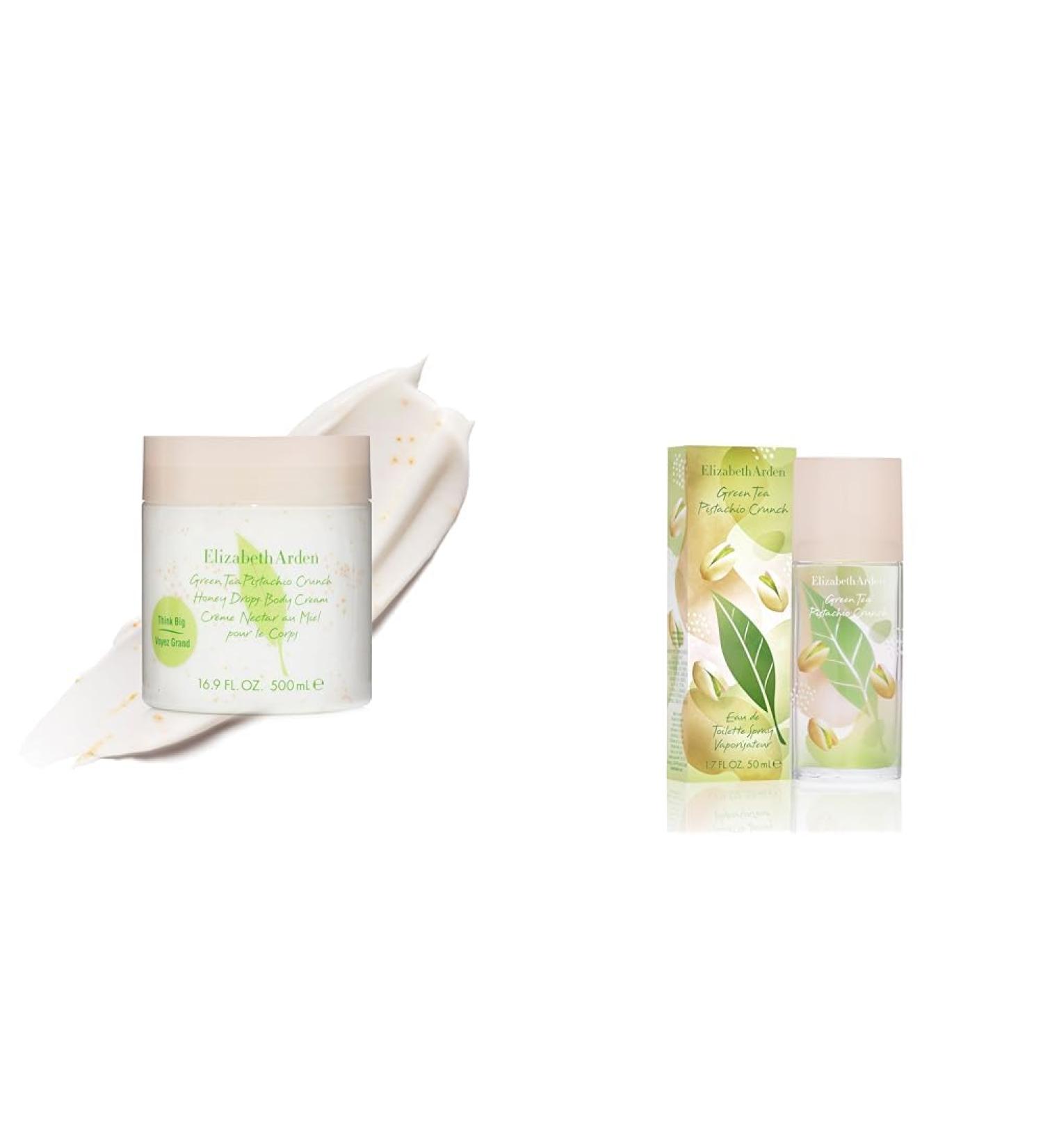 Elizabeth Arden Green Tea Pistachio Crunch Honey Drops Body Cream & Green Tea Pistachio Crunch Eau De Toilette 1.7 fl oz