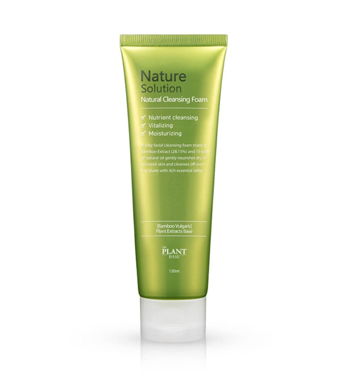 Natural Cleansing Foam 4.05 fl oz | Plant Base Nature Solution - Gentle & Effective Cleanser - Buy Online on GoSupps.com