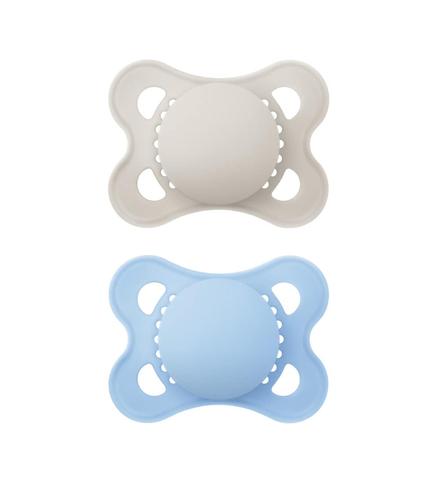 MAM Original Pacifiers Set of 2 - Rubber Light Blue 2-6 Months with Pacifier Box | International Shipping Available - Buy Online on GoSupps.com