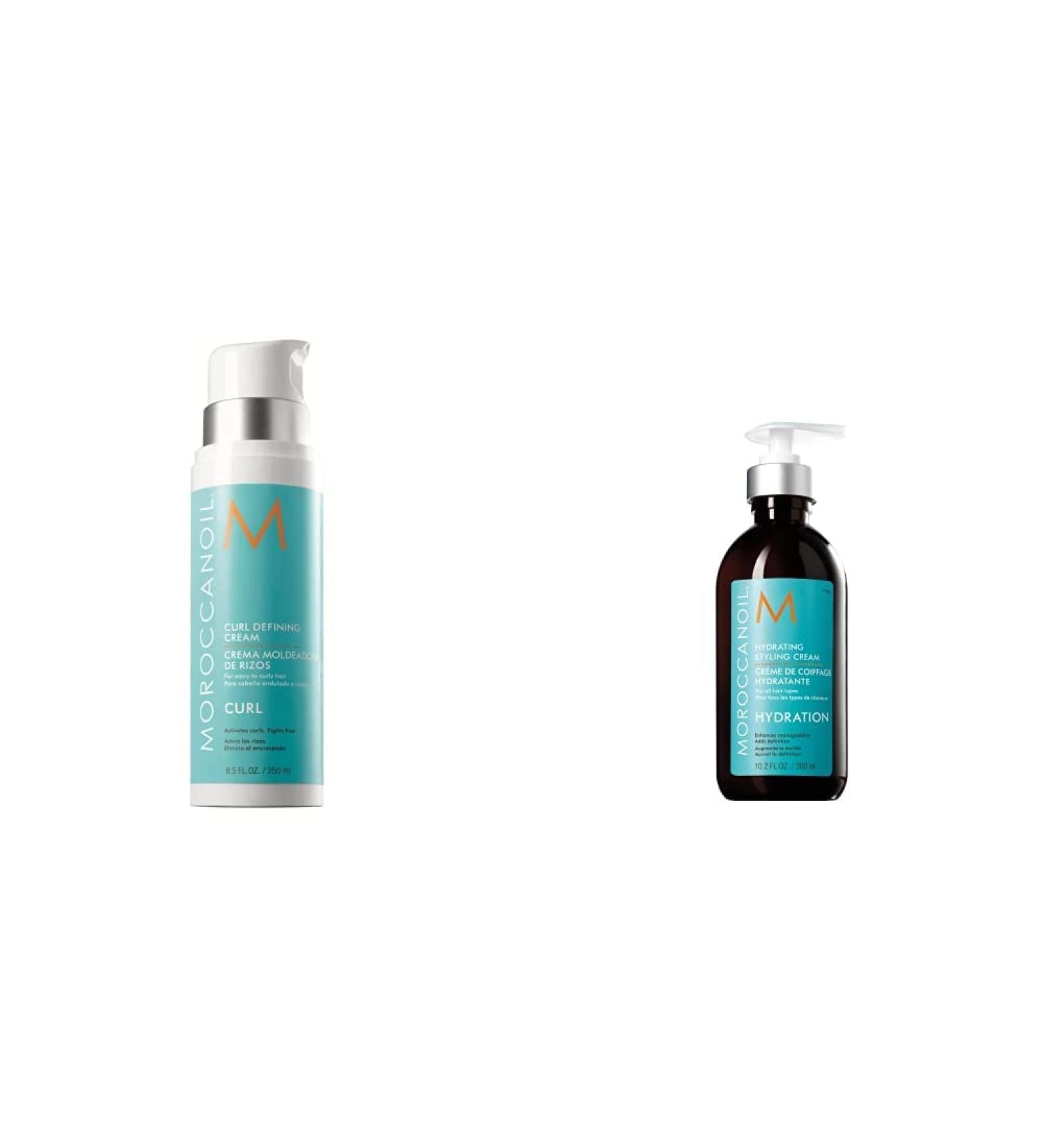 Buy Moroccanoil Curl Defining Cr me 250ml & Styling Cr me 300ml Bundle - International Shipping Available - Buy Online on GoSupps.com