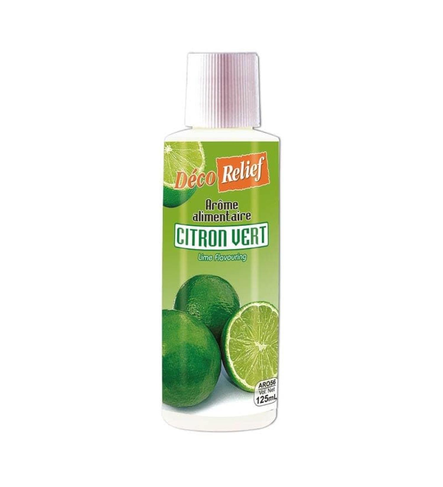 D co Relief - Liquid Lime Flavor 125 ml - Food Flavoring for Pastry Cooking - Professional Ingredient