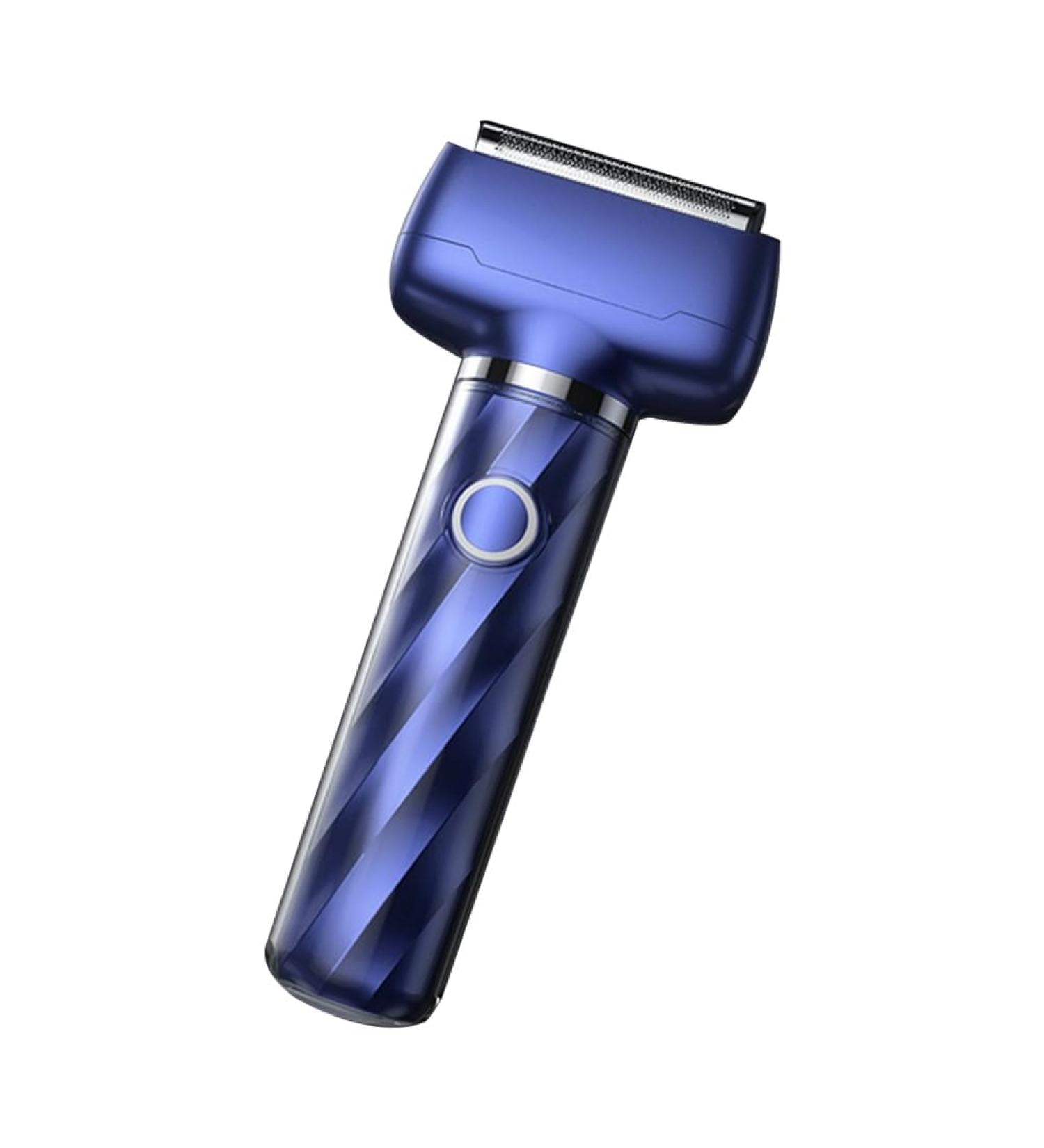Tumuued Mini Reciprocating 3 Head Shaver - Fully Washable Portable Men's Electric Shaver in Royal Blue | Durable & Perfect for Travel - Buy Online on GoSupps.com