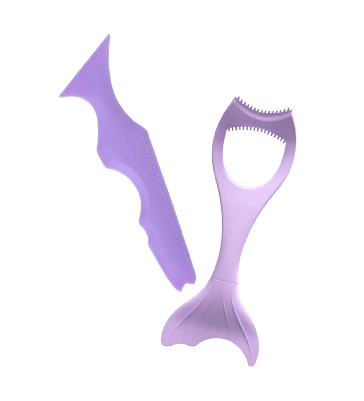 Housoutil 2pcs Heated Lash Curler Eyeshadow Make up Aids Make up Stencils Eyeliner Aid Mascara Heating - Buy Online on GoSupps.com
