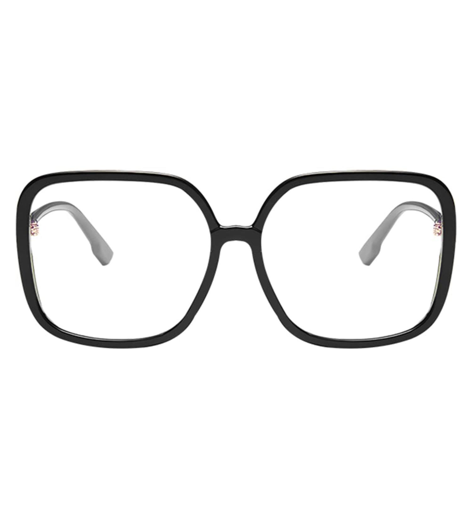 Buy Kaeoisfu Oversized Quadratic Reading Glasses - Blue Light Blocking Large Size for Big Heads & Faces 2.0 Diopters - Buy Online on GoSupps.com