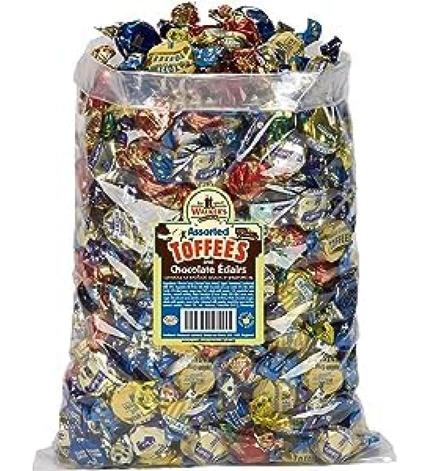 Walkers Nonsuch Milk Brazil Nut Liqurice Eclairs Etc Assorted Toffees and Chocolate Eclairs Bulk Bags For All Occassions Sold BY KIdzbuzz (500 Gram)
